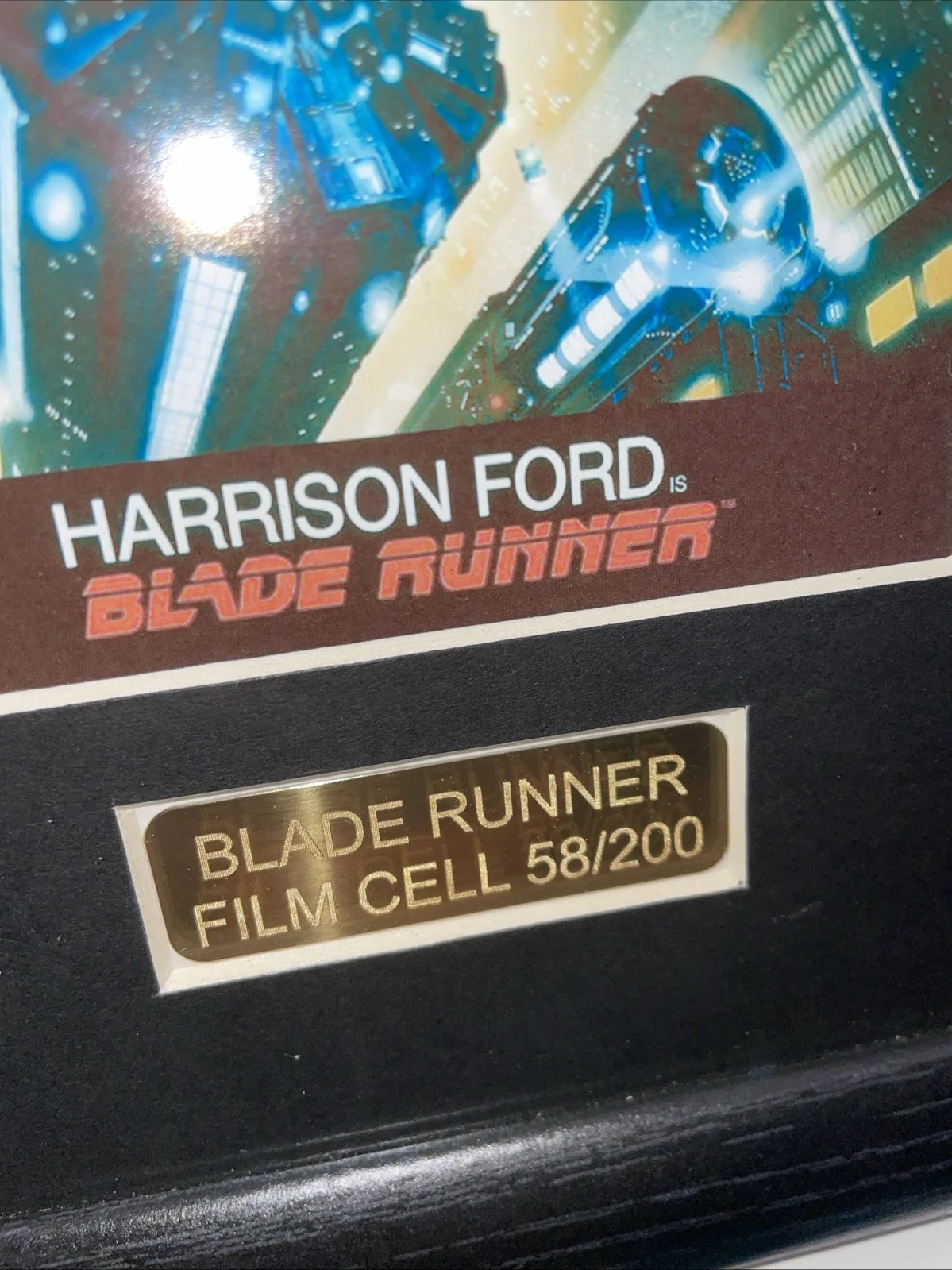 BLADE RUNNER Rare Limited Edition 58/200 Framed 35mm Film Cells Display Plaque, image 3