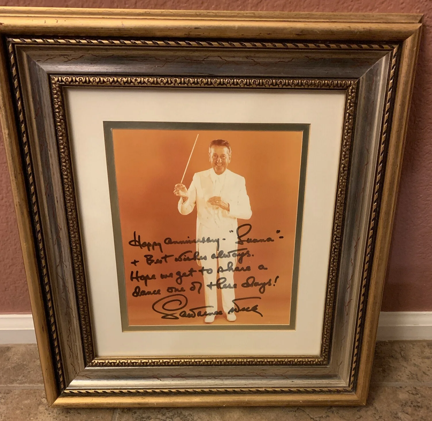 Lawrence Welk — Lawrence Welk Signed Autographed Photo~Framed & Matted~Neat!