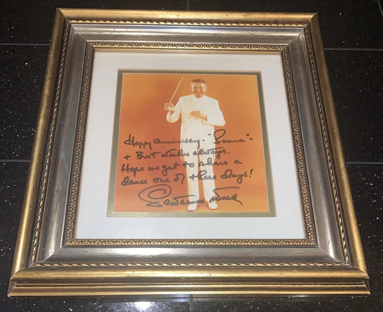 Lawrence Welk — Lawrence Welk Signed Autographed Photo~Framed & Matted~Neat!, изображение 2