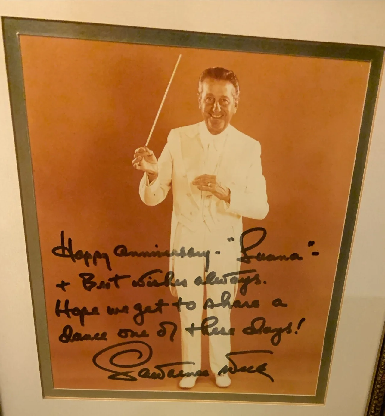 Lawrence Welk — Lawrence Welk Signed Autographed Photo~Framed & Matted~Neat!, изображение 4