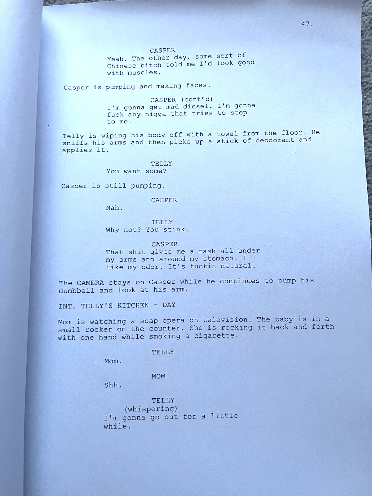 Kids Film Screenplay / Script. Chloe Sevigny, Leo Fitzpatrick,, image 2