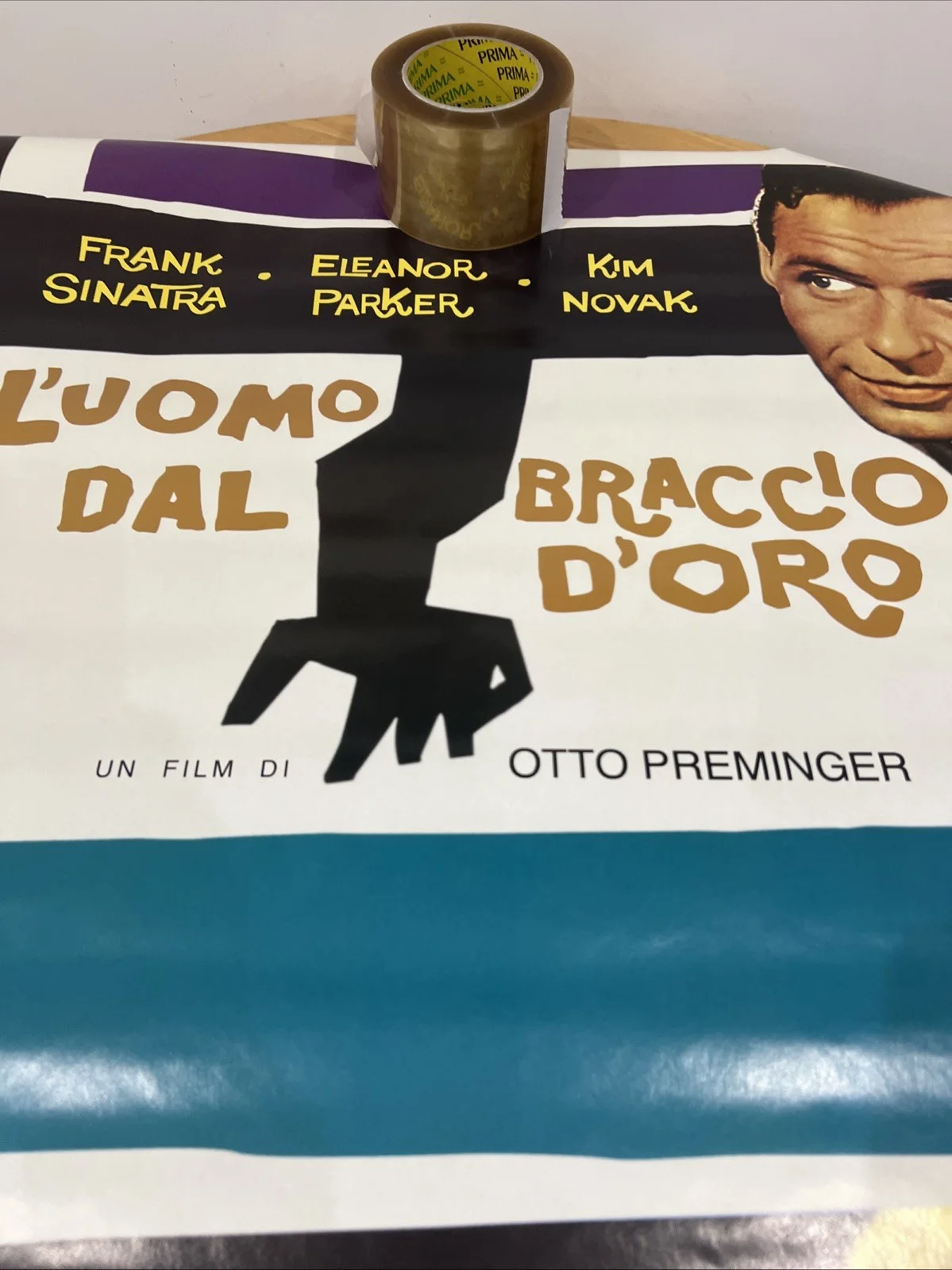 The Man With The Golden Arm ~ Italian ~ 27x40 SINGLE SIDED REPRINT MOVIE POSTER, изображение 4