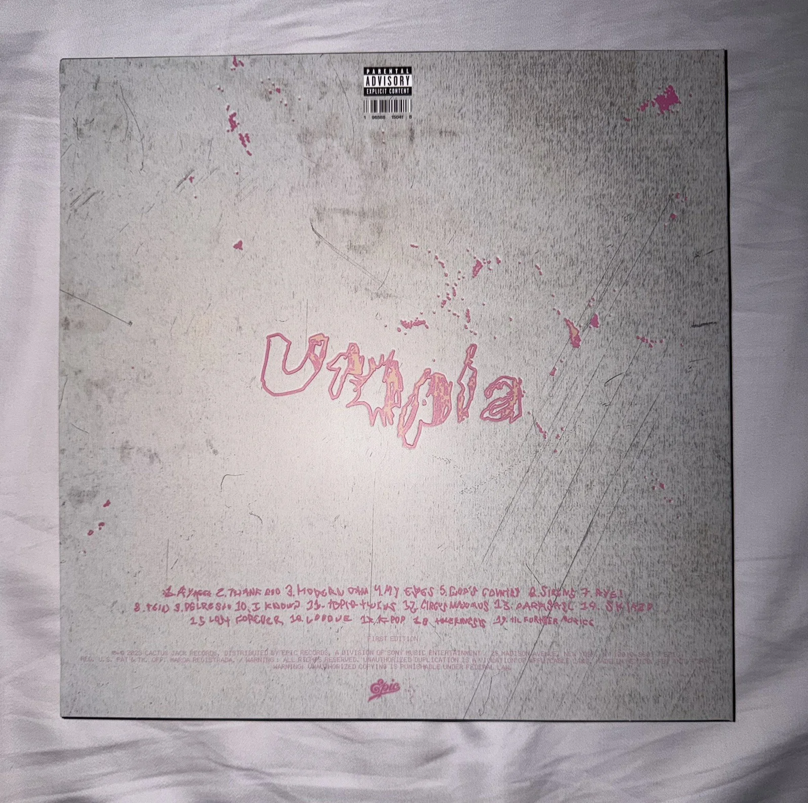 Travis Scott — Travis Scott Signed Autographed Vinyl Utopia, изображение 2