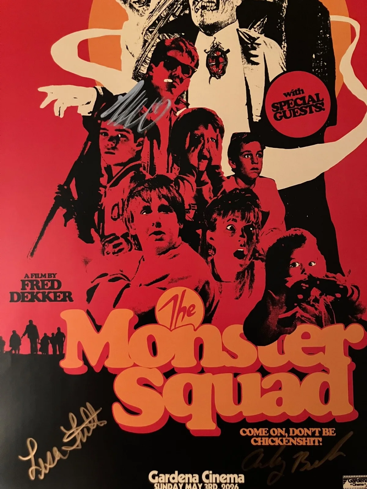 Ryan Lambert, Ashley Bank, Lisa Fuller — THE MONSTER SQUAD POSTER 11x17 INCH SIGNED RYAN LAMBERT ASHLEY BANK LISA FULLER, изображение 5