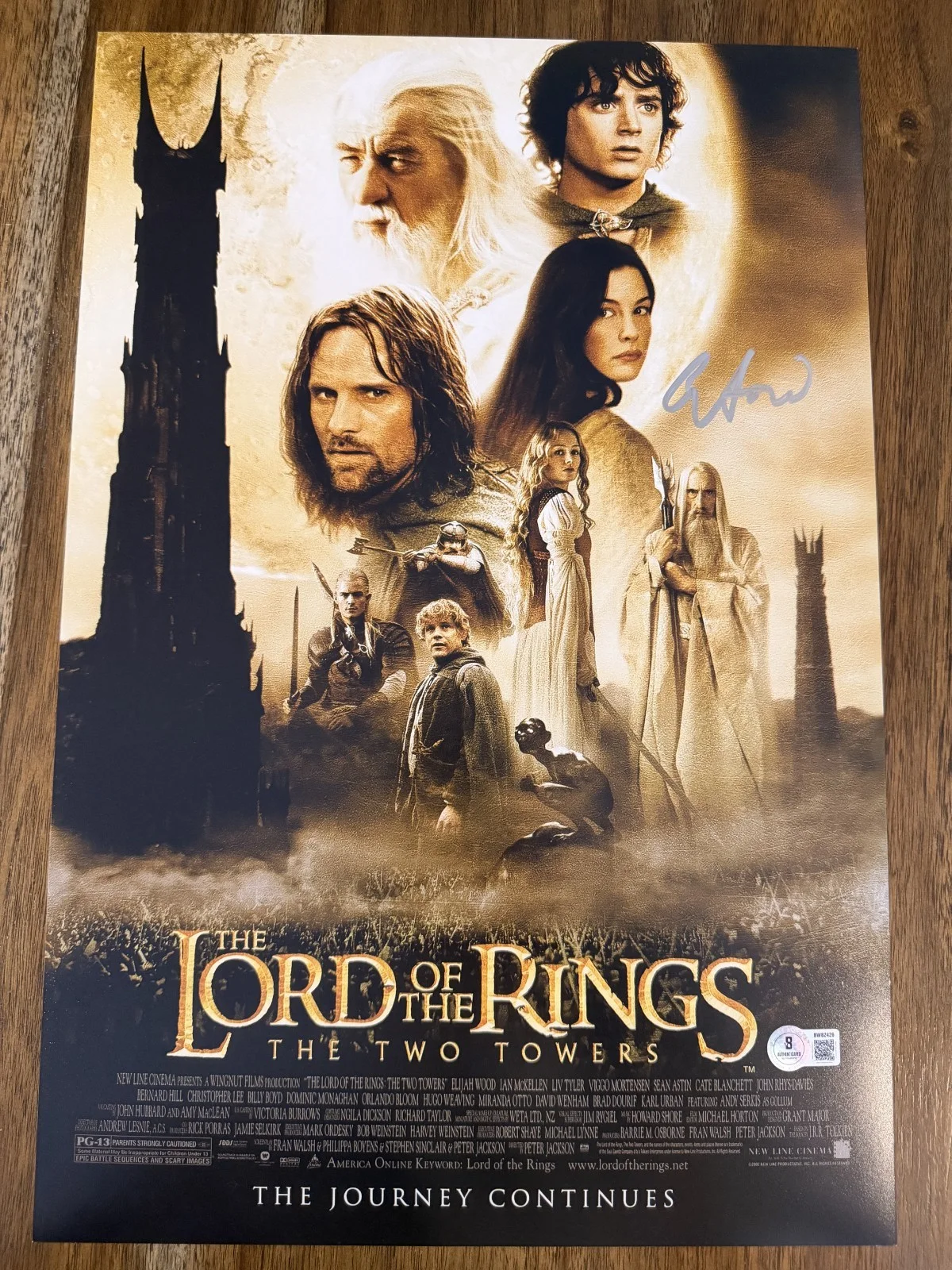 Elijah Wood — Elijah Wood ‘Lord Of The Rings’ Signed 12x18 Photo ‘Frodo’ Beckett Certified
