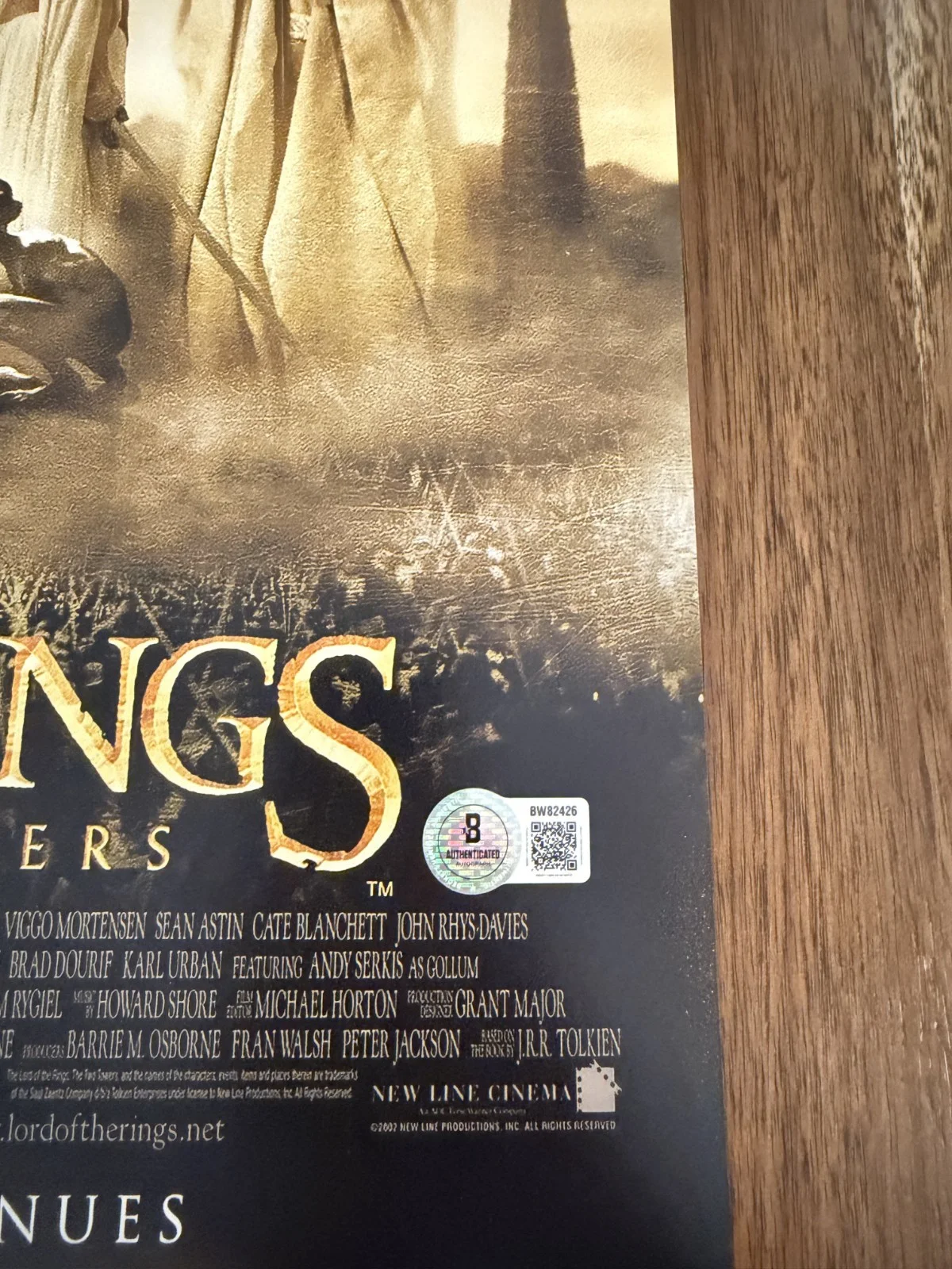 Elijah Wood — Elijah Wood ‘Lord Of The Rings’ Signed 12x18 Photo ‘Frodo’ Beckett Certified, изображение 2