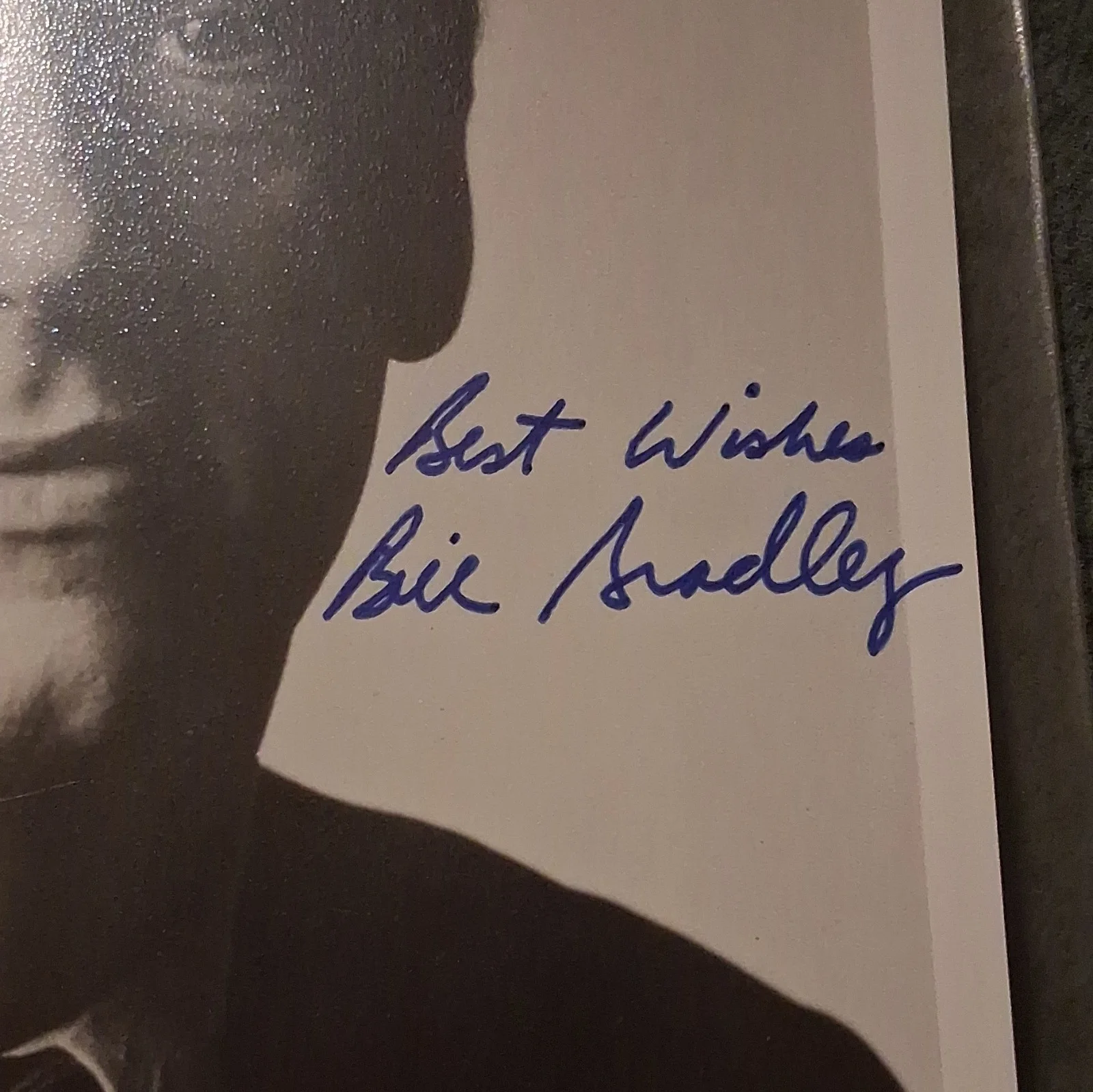 Bill Bixby — Bill Bradley Signed Photo Autographed w/ "Best Wishes", image 2