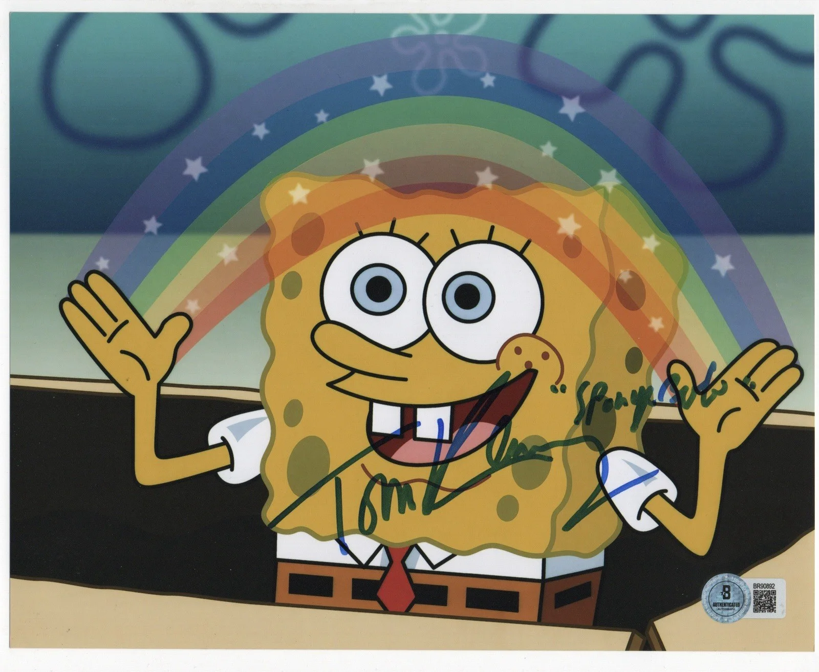 Tom Kenny — Tom Kenny autographed signed 8x10 photo Beckett BAS COA SpongeBob SquarePants