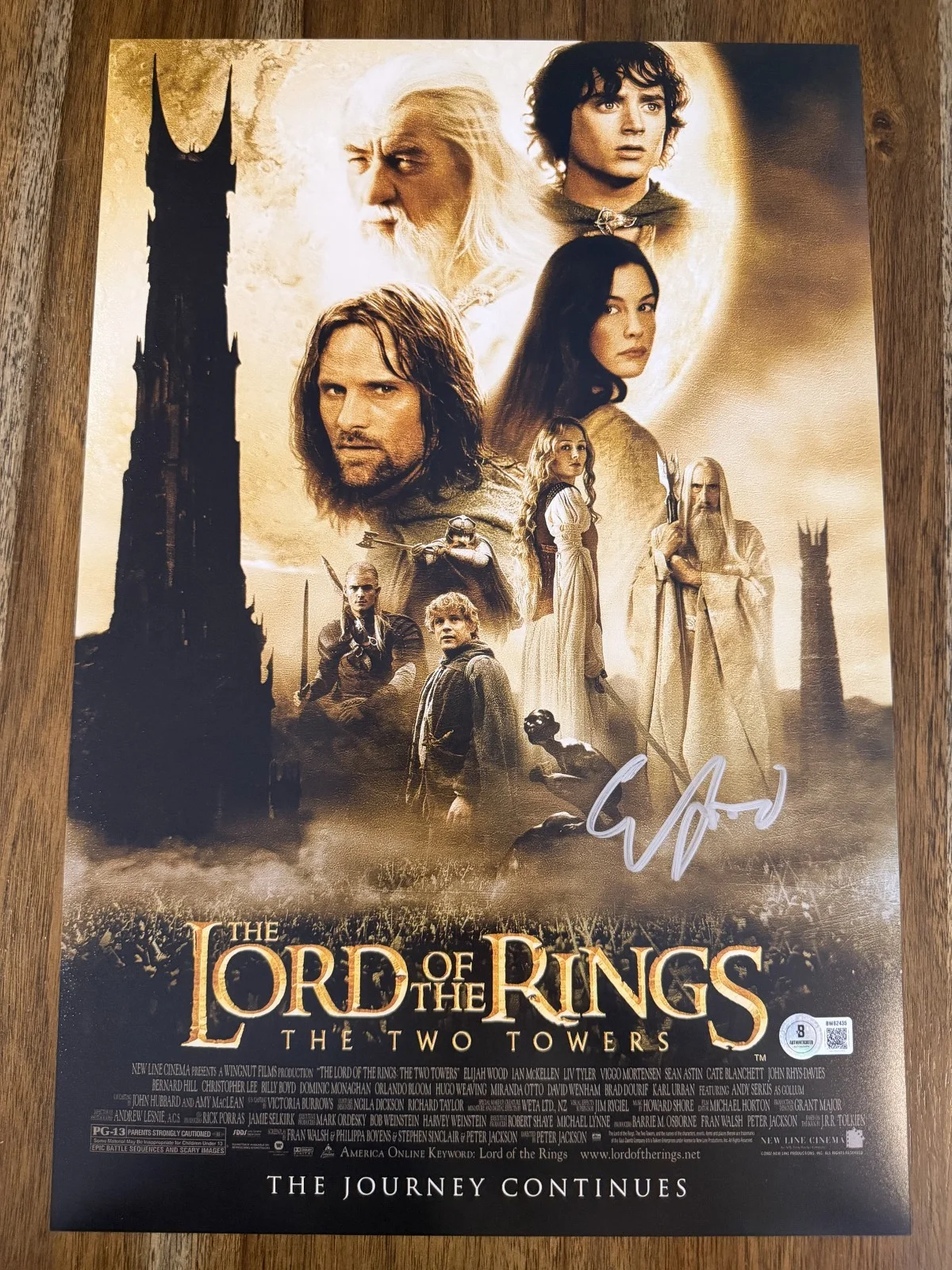 Elijah Wood — Elijah Wood ‘Lord Of The Rings’ Signed 12x18 Photo ‘Frodo’ Beckett Certified