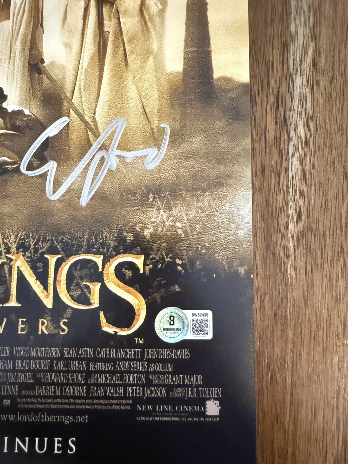 Elijah Wood — Elijah Wood ‘Lord Of The Rings’ Signed 12x18 Photo ‘Frodo’ Beckett Certified, изображение 2