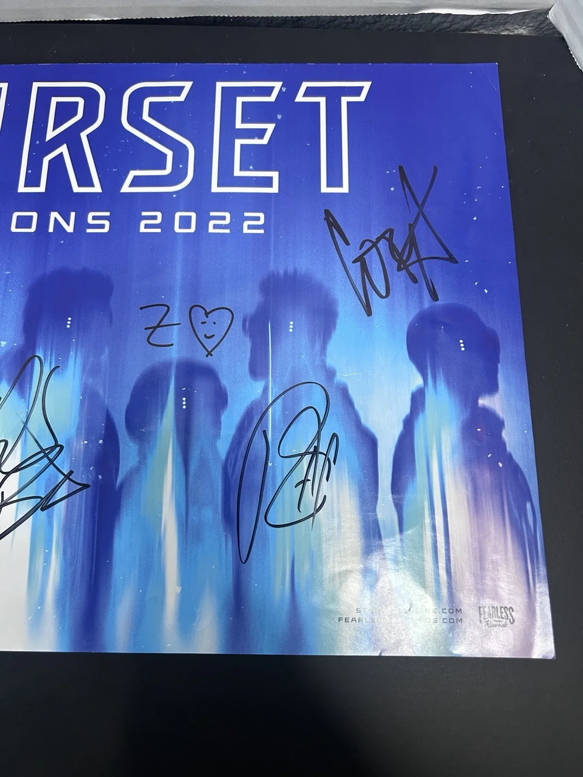 STARSET HORIZONS 2022 Tour Signed Poster 18x24 in Autograph, изображение 3