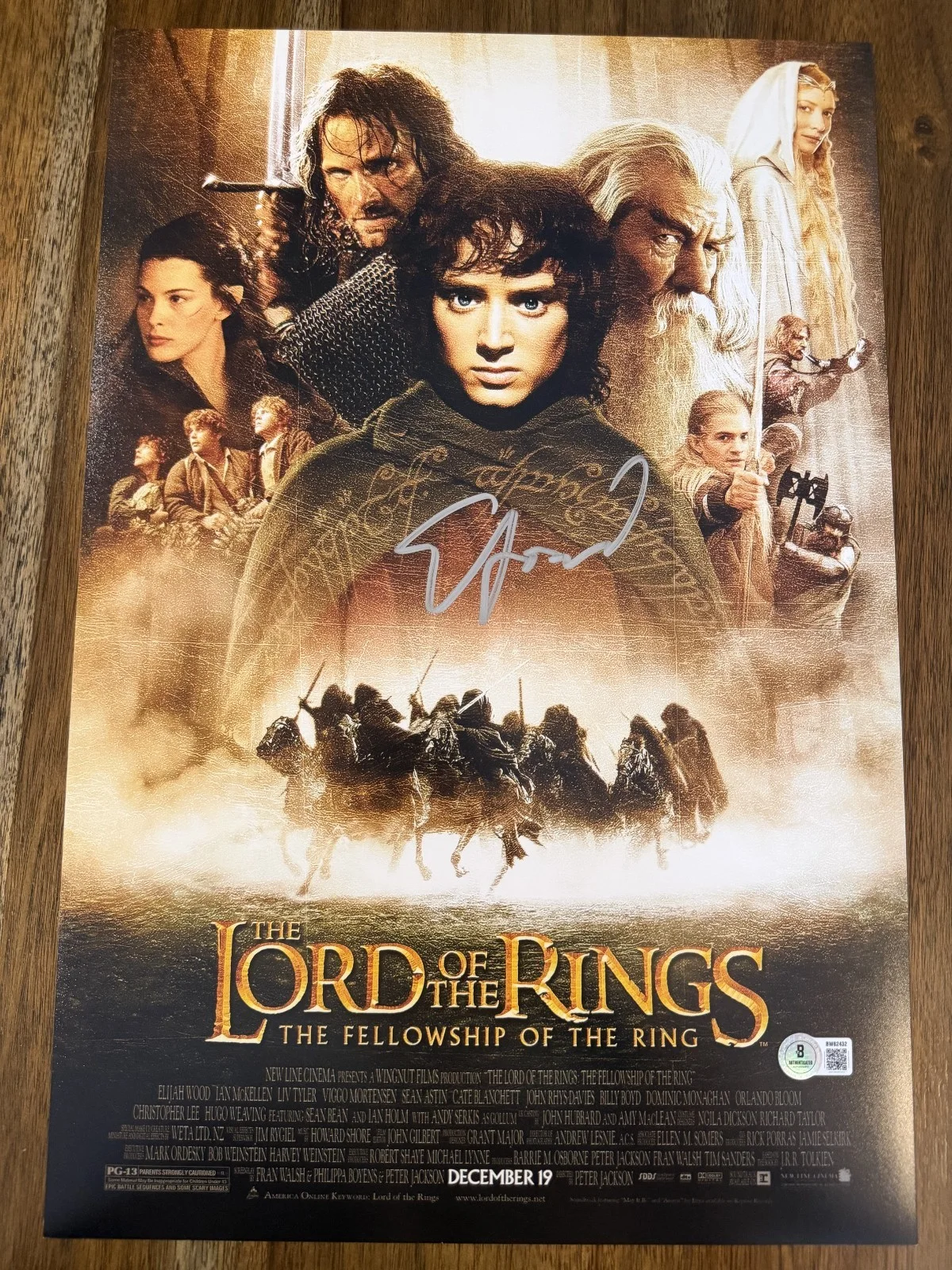 Elijah Wood — Elijah Wood ‘Lord Of The Rings’ Signed 12x18 Photo ‘Frodo’ Beckett Certified