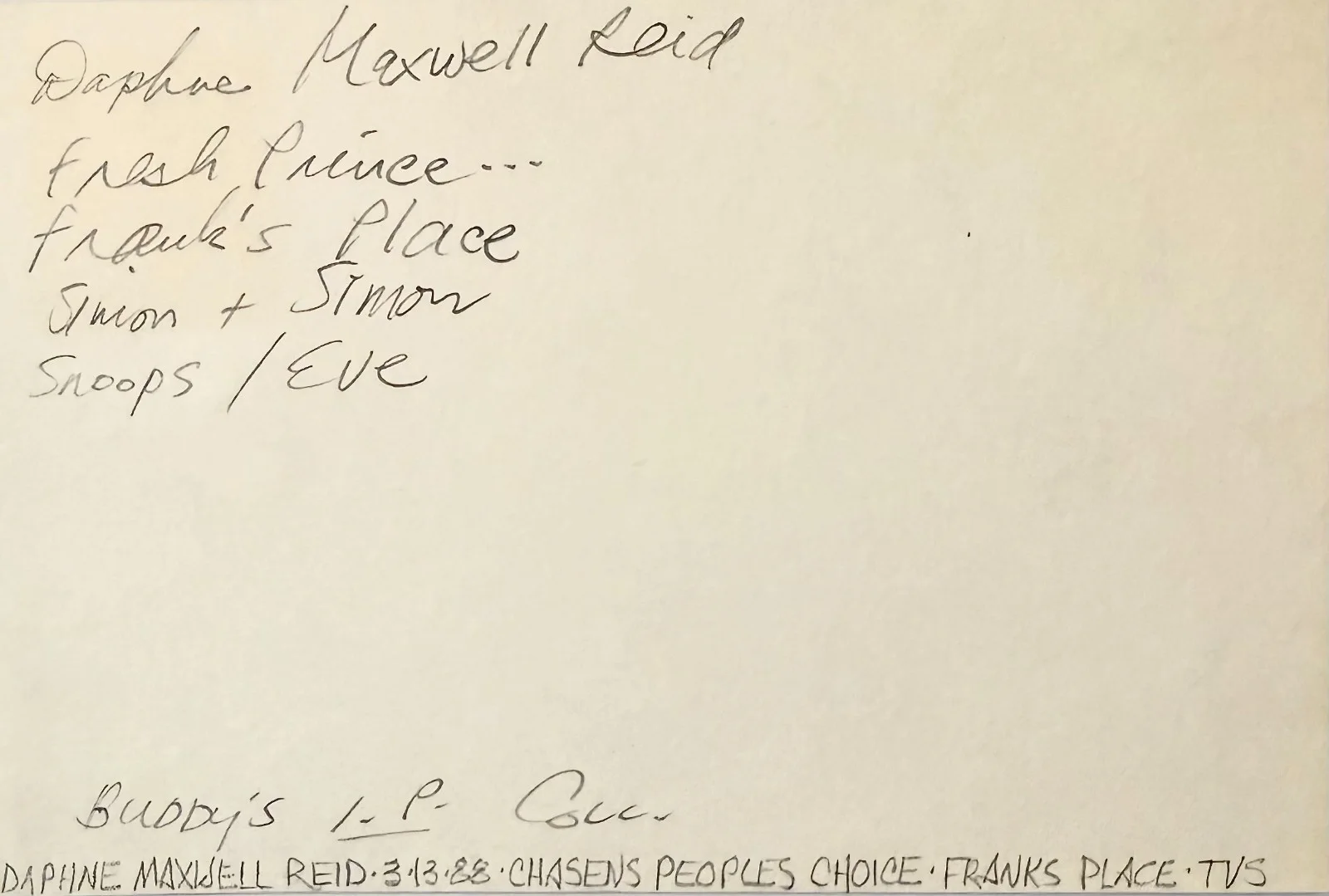 Daphne Maxwell Reid — DAPHNE MAXWELL REID Signed Autographed 4"x 6" INDEX CARD Frank's Place Bel-Air, изображение 2