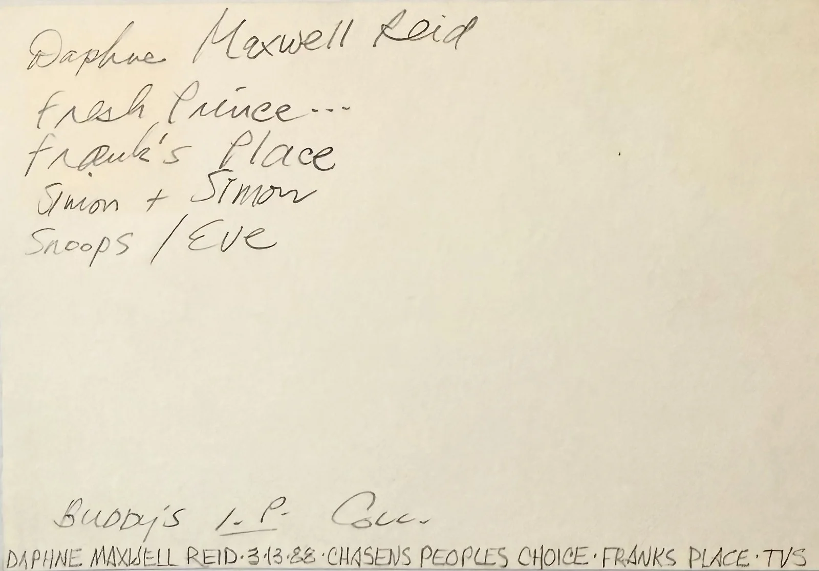 Daphne Maxwell Reid — DAPHNE MAXWELL REID Signed Autographed 4"x 6" INDEX CARD Frank's Place Bel-Air, изображение 4