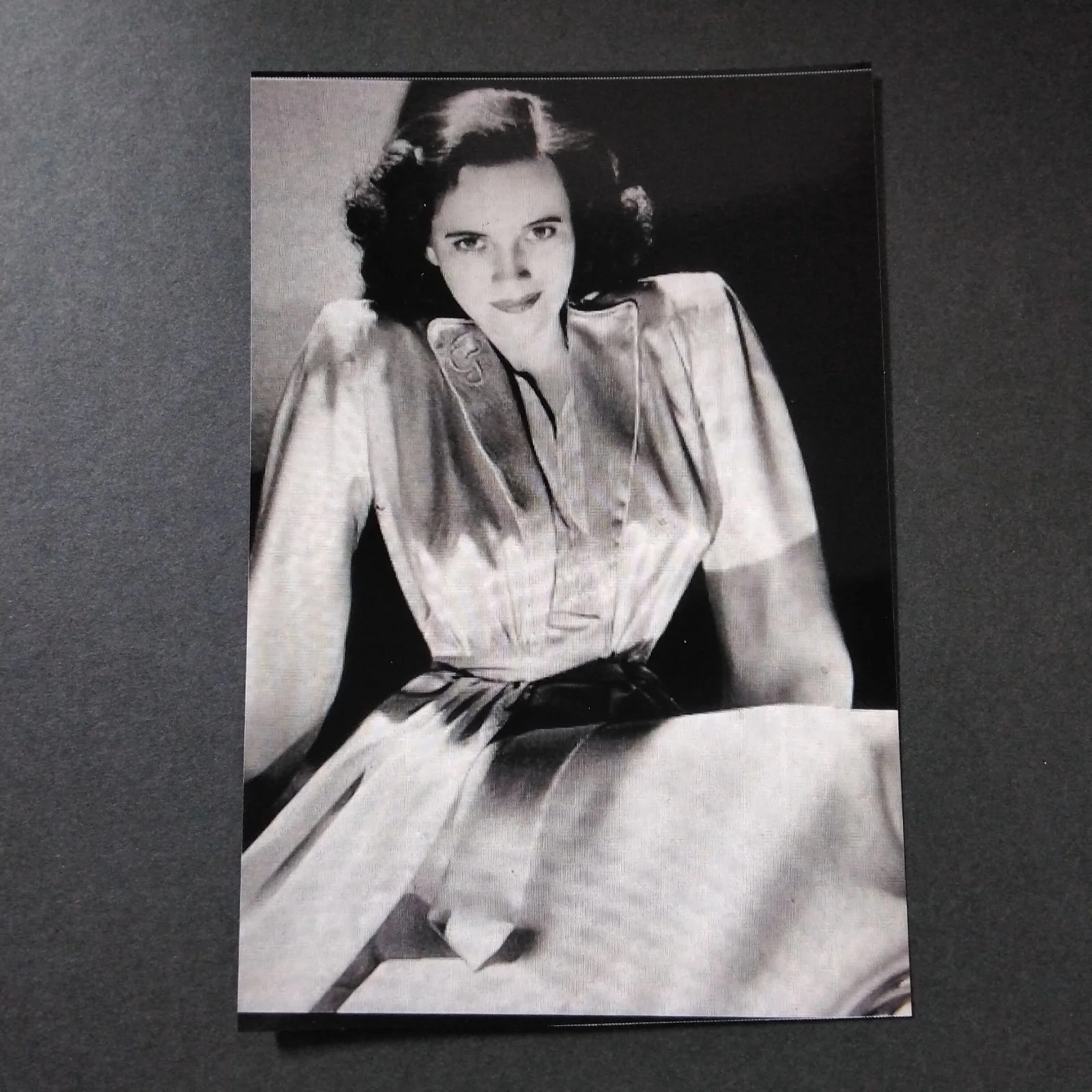 Teresa Wright SIGNED Card Photo 40s Movie Actress Little Foxes Shadow of Doubt, image 5