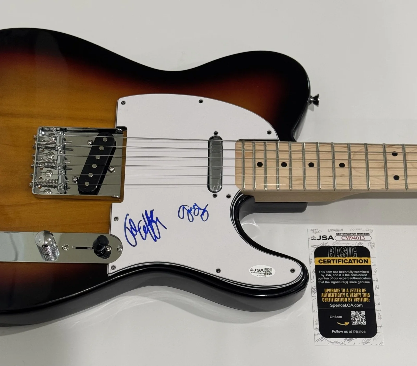 JOHN CAFFERTY AND THE BEAVER BROWN BAND SIGNED GUITAR GARY GRAMOLINI JSA COA, image 2