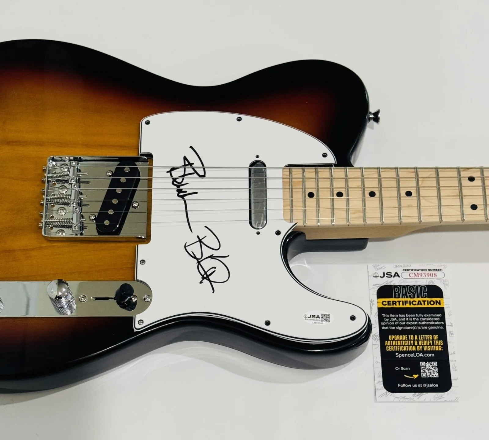THE VERVE PIPE SIGNED SUNBURST ELECTRIC GUITAR BRIAN VANDER ARK BRAD JSA COA, image 2