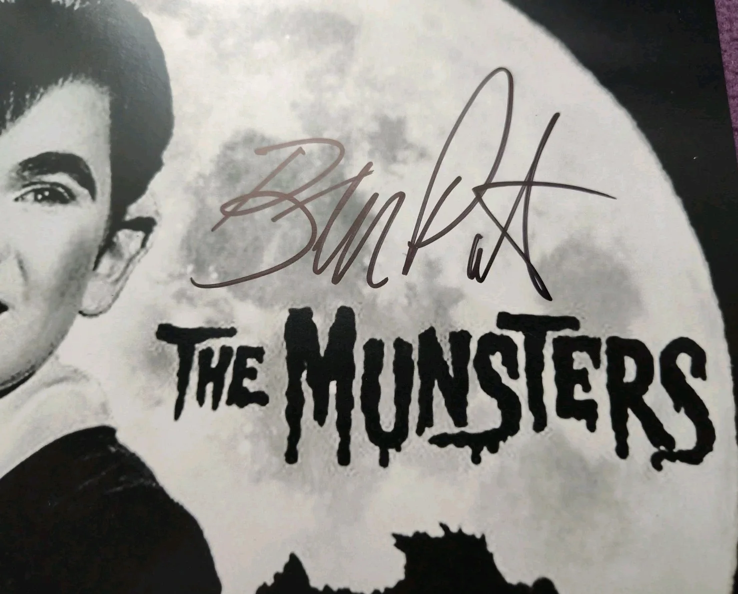 Butch Patrick — Munsters EDDIE MUNSTER Butch Patrick Signed Signature B&W Photo MyVegas Promo, изображение 3