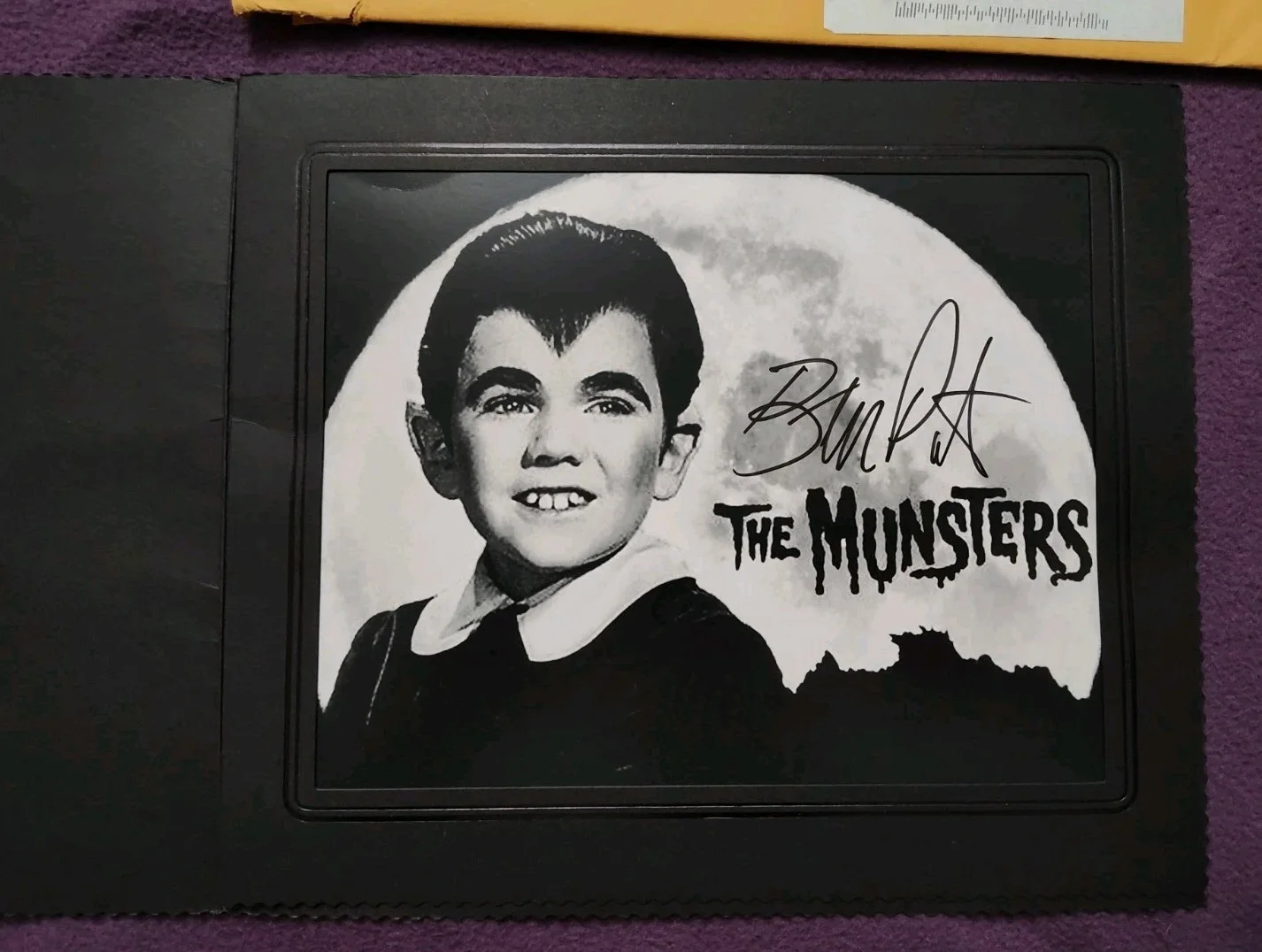 Butch Patrick — Munsters EDDIE MUNSTER Butch Patrick Signed Signature B&W Photo MyVegas Promo, изображение 4