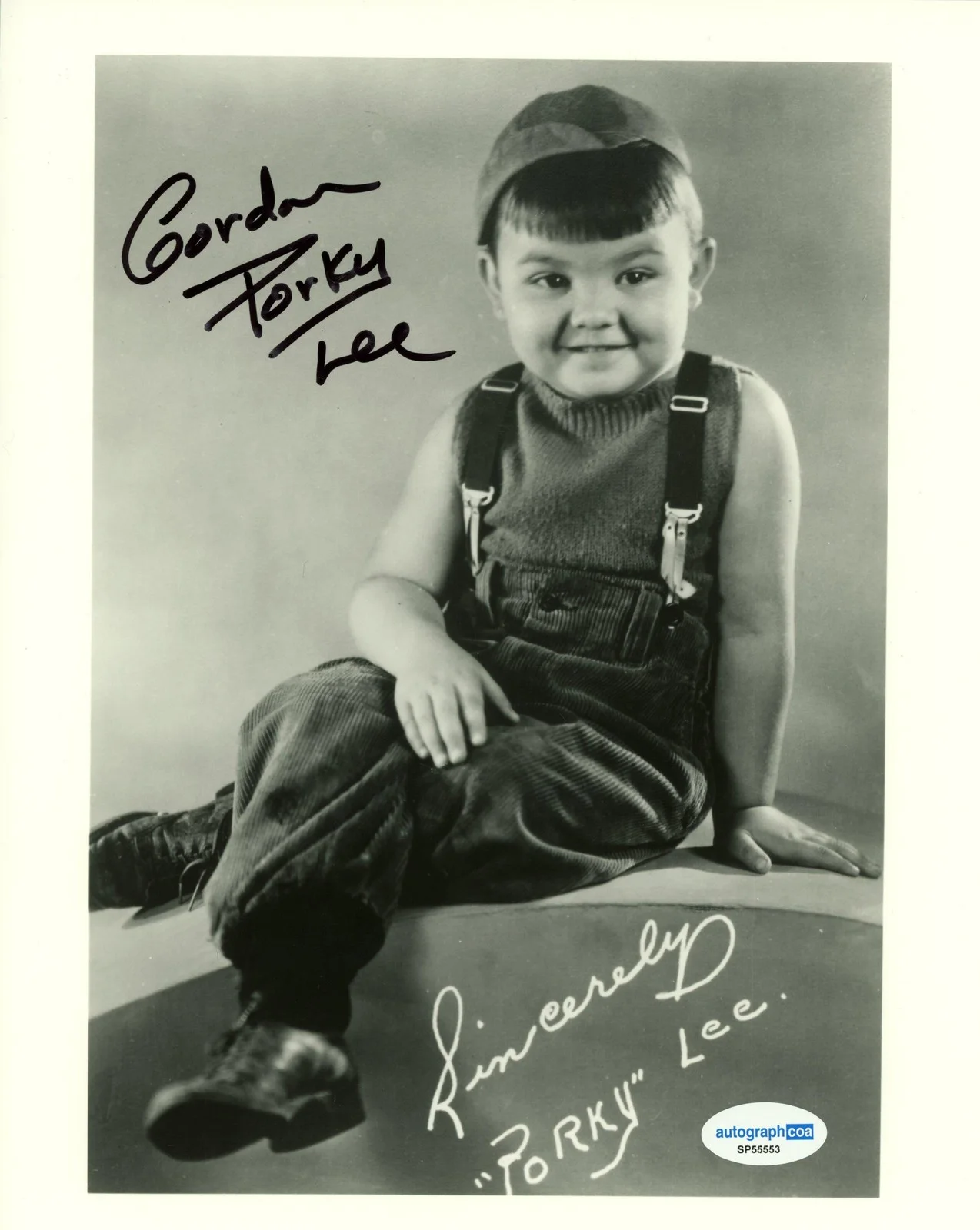 Gordon Lee — Gordon 'Porky' Lee "The Little Rascals" AUTOGRAPH Signed 'Our Gang' 8x10 Photo B, изображение 2