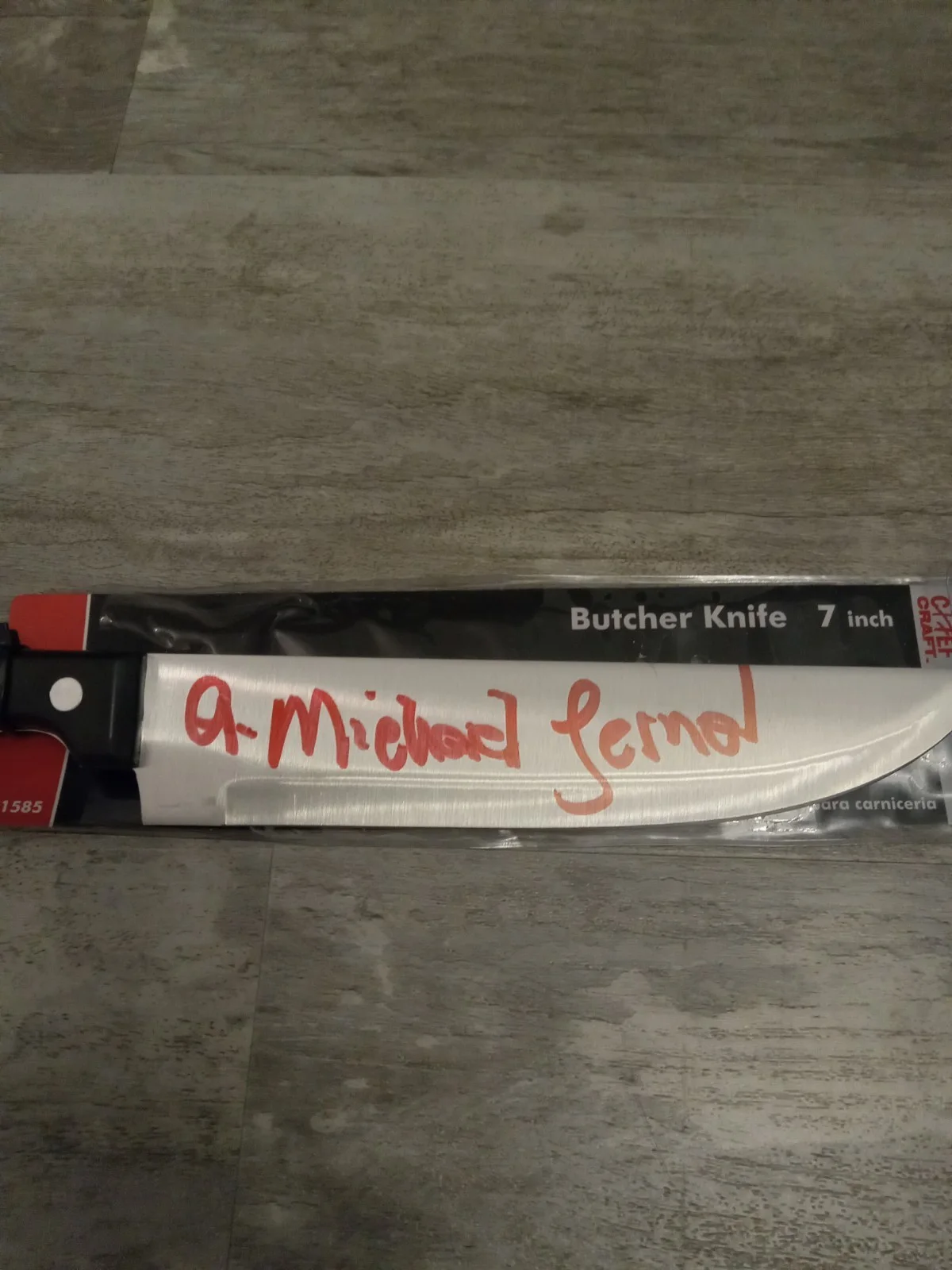 A. Michael Lerner — A. Michael Lerner Autographed Knife Halloween 6 Curse of Michael Myers Beckett, изображение 2