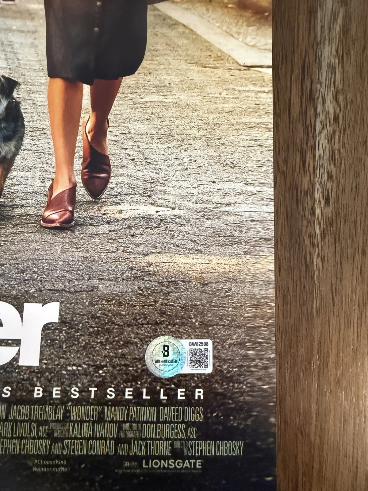 Jacob Tremblay 'Wonder' Signed 12x18 Photo 'Auggie' Beckett Certified, изображение 2