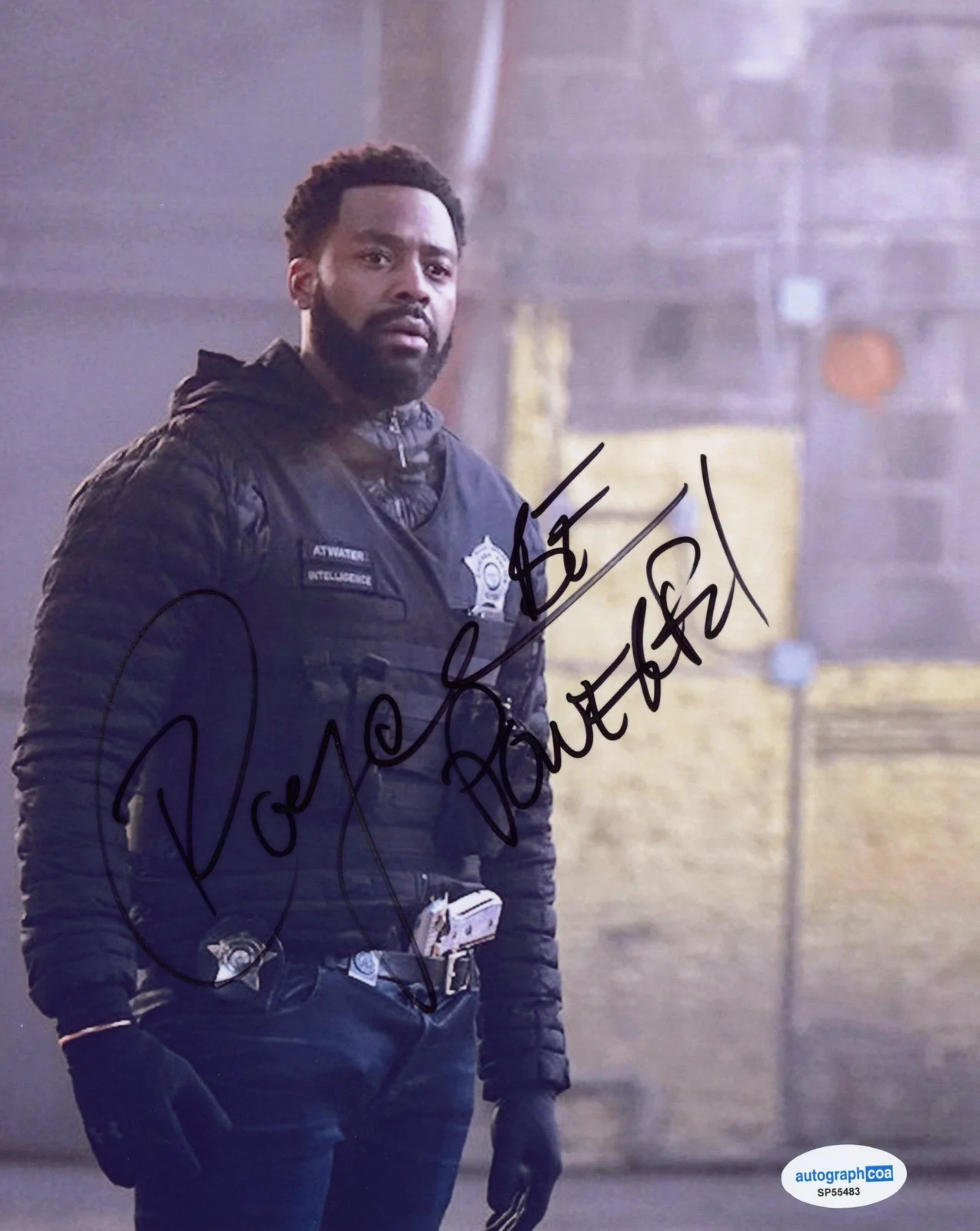 LaRoyce Hawkins — LaRoyce Hawkins "Chicago P.D." AUTOGRAPH Signed 'Kevin Atwater' 8x10 Photo ACOA, image 2