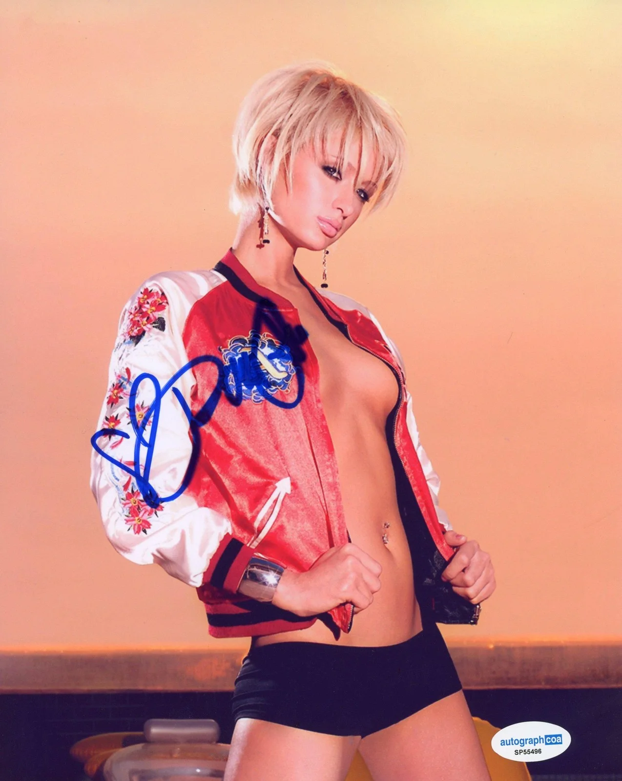 Paris Hilton — Foto autografada assinada 8x10 do cantor Paris Hilton "Stars Are Blind" ACOA, изображение 2
