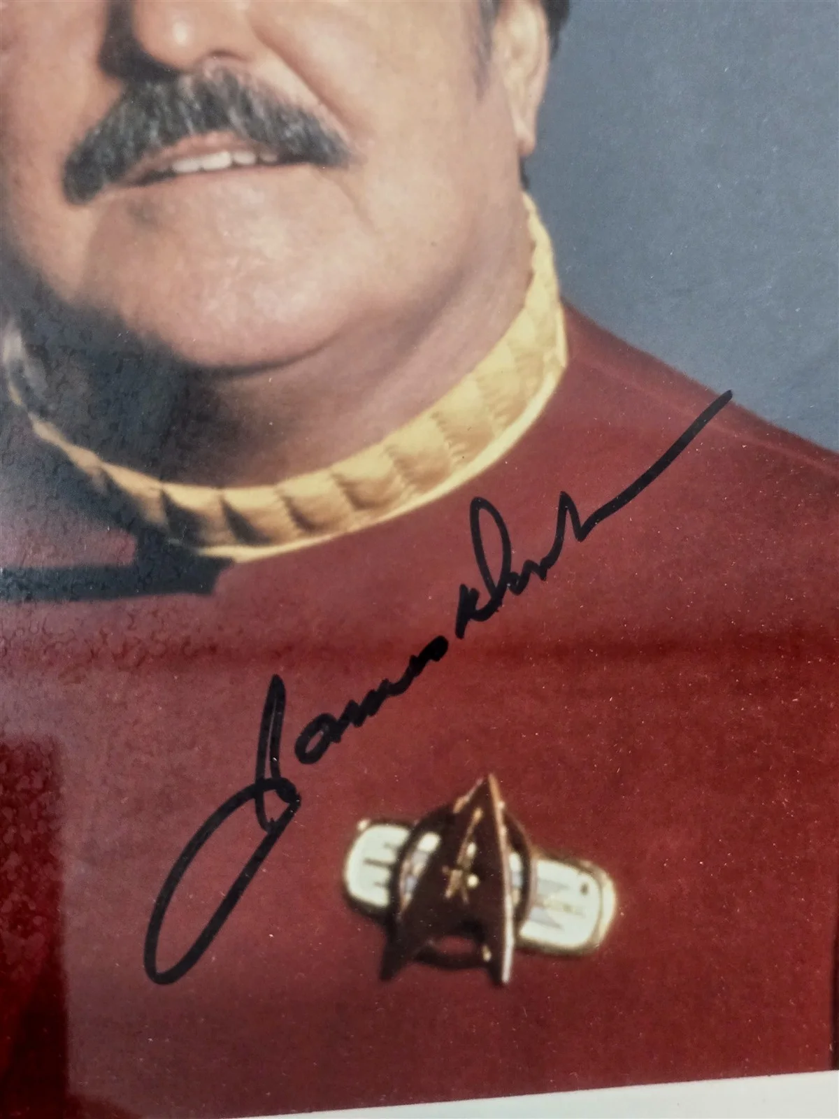 J-17 AUTHENTIC STAR TREK FRANCHISE JAMES DOOHAN AUTOGRAPHED PHOTOGRAPH, image 2