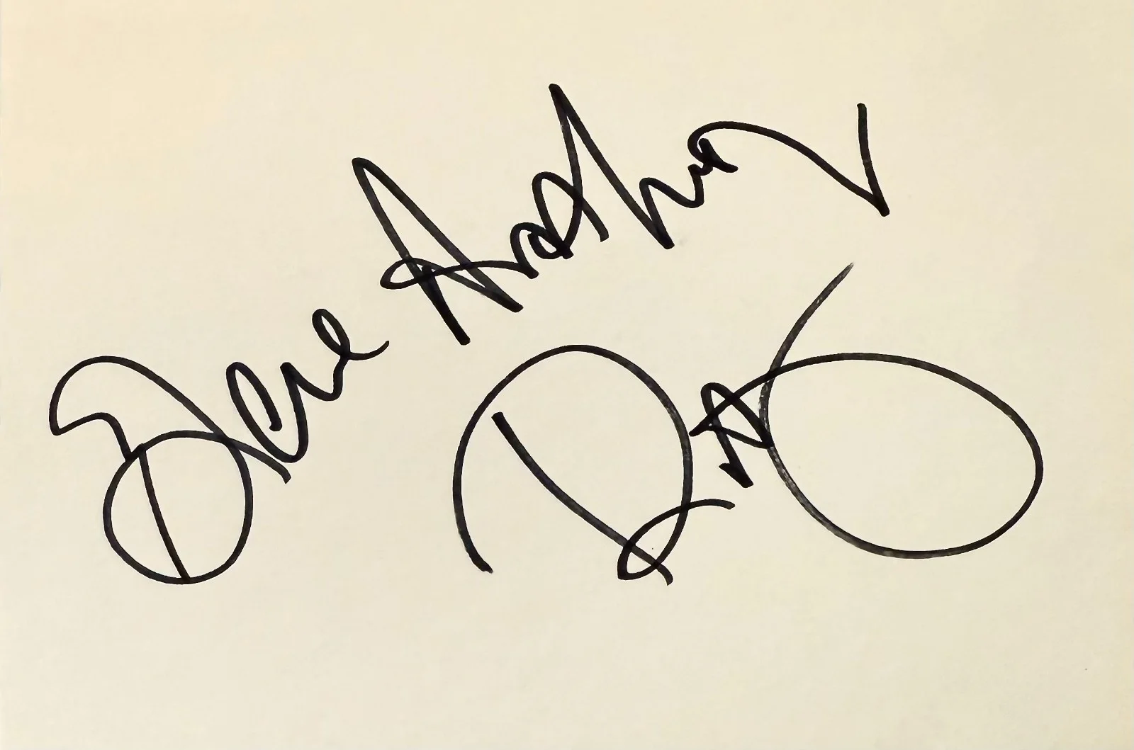 Gene Anthony Ray — GENE ANTHONY RAY Signed Autographed 4"x 6" INDEX CARD Eddie Linc's Carrie FAME, изображение 3