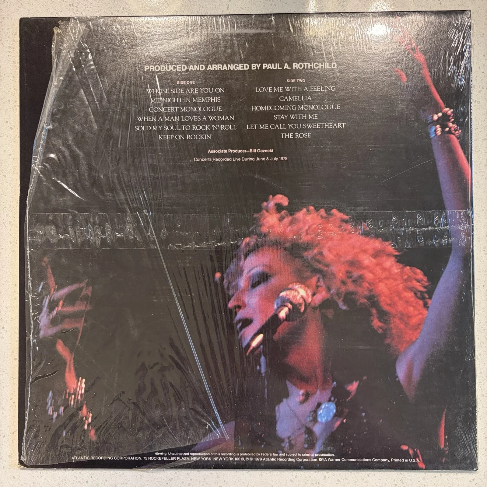 Bette Midler The Rose LP Vinyl Record Atlantic SD 16010 Soundtrack Hype Sticker, изображение 2