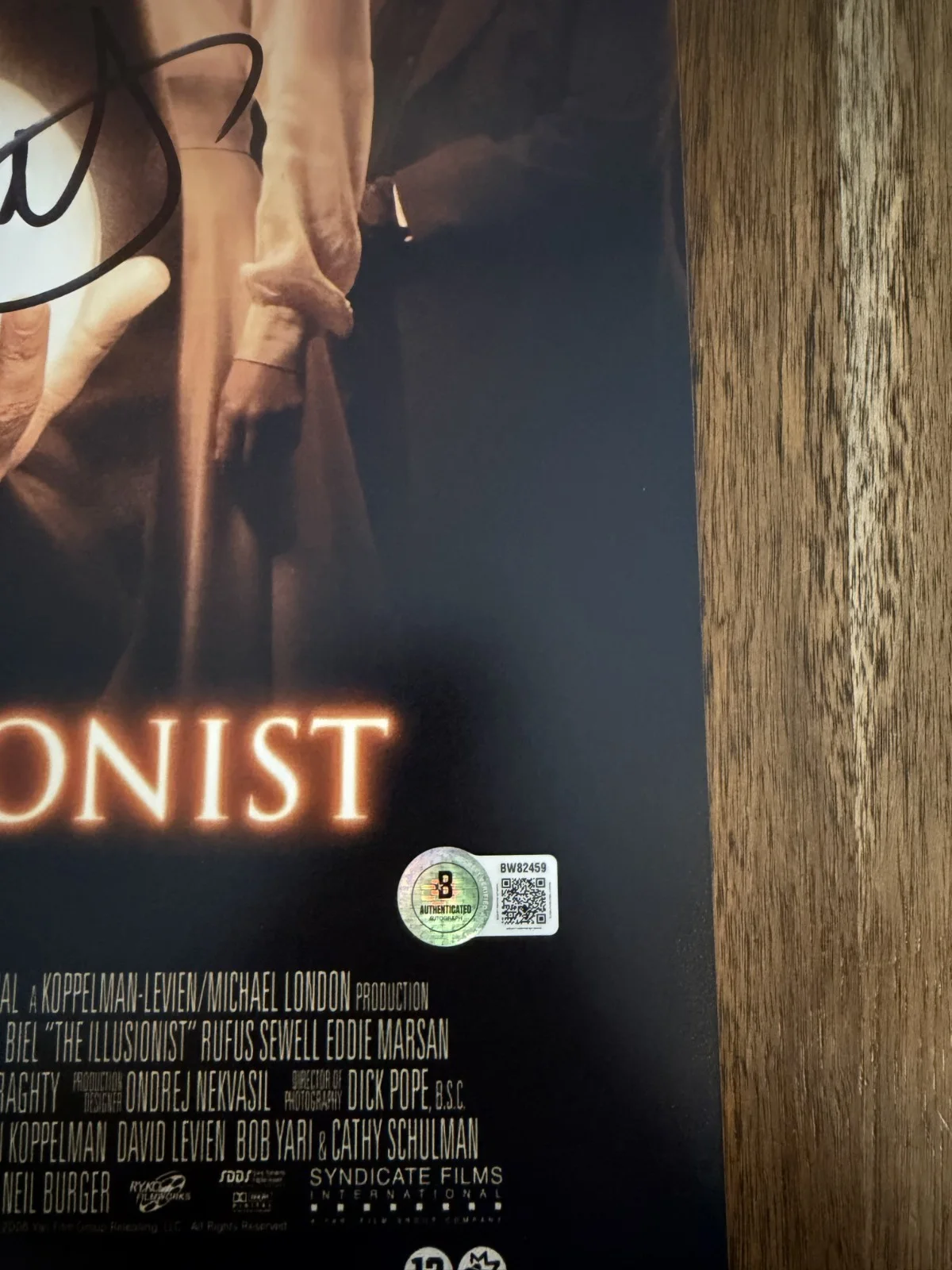 Paul Giamatti ‘The Illusionist' Signed 12x18 Photo 'Inspector Uhl' Beckett, изображение 2
