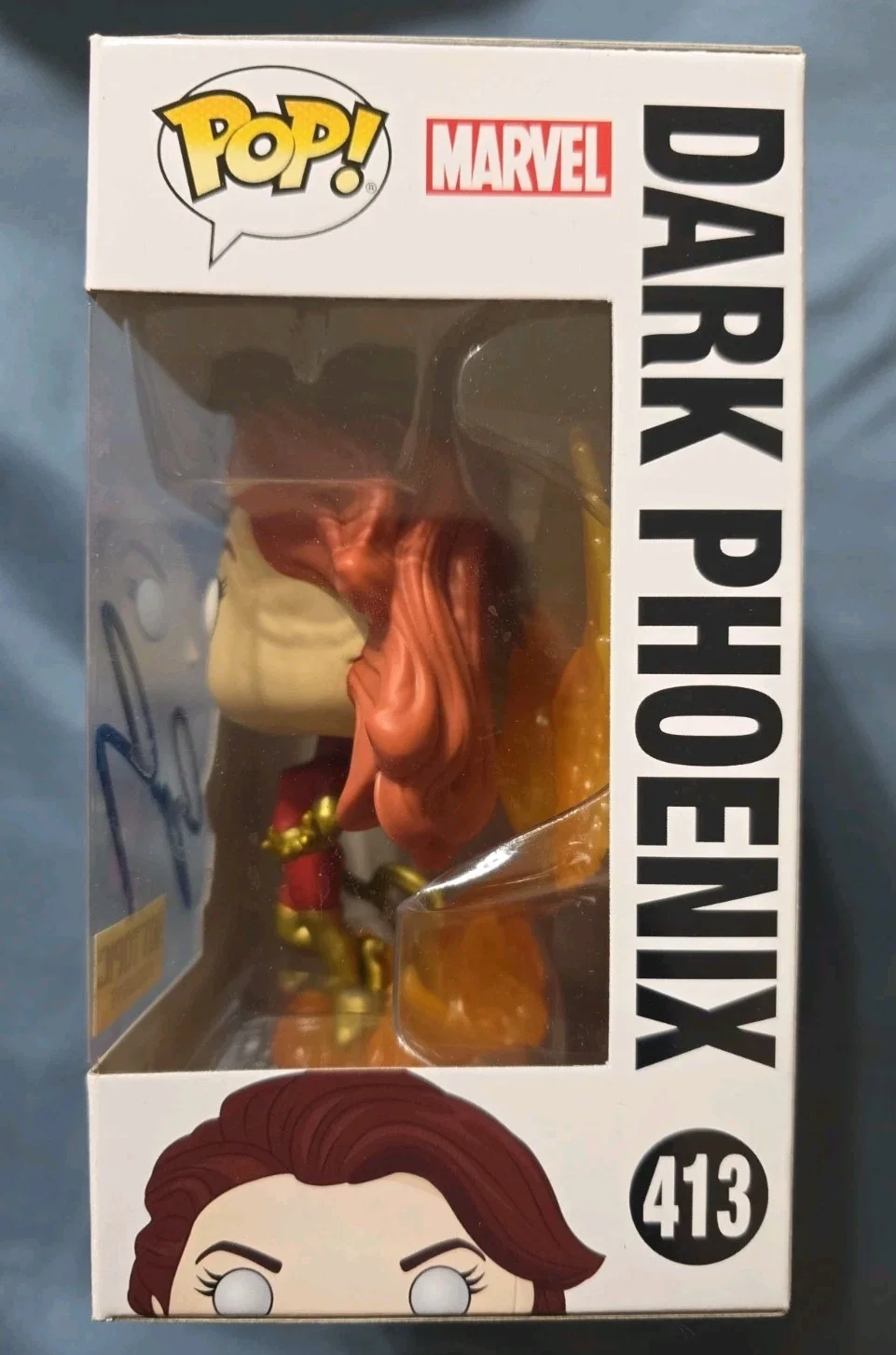 sophia Turner — Sophie Turner "X-Men" HOT TOPIC Signed 'Dark Phoenix' 413 Funko Pop Figure COA, изображение 4