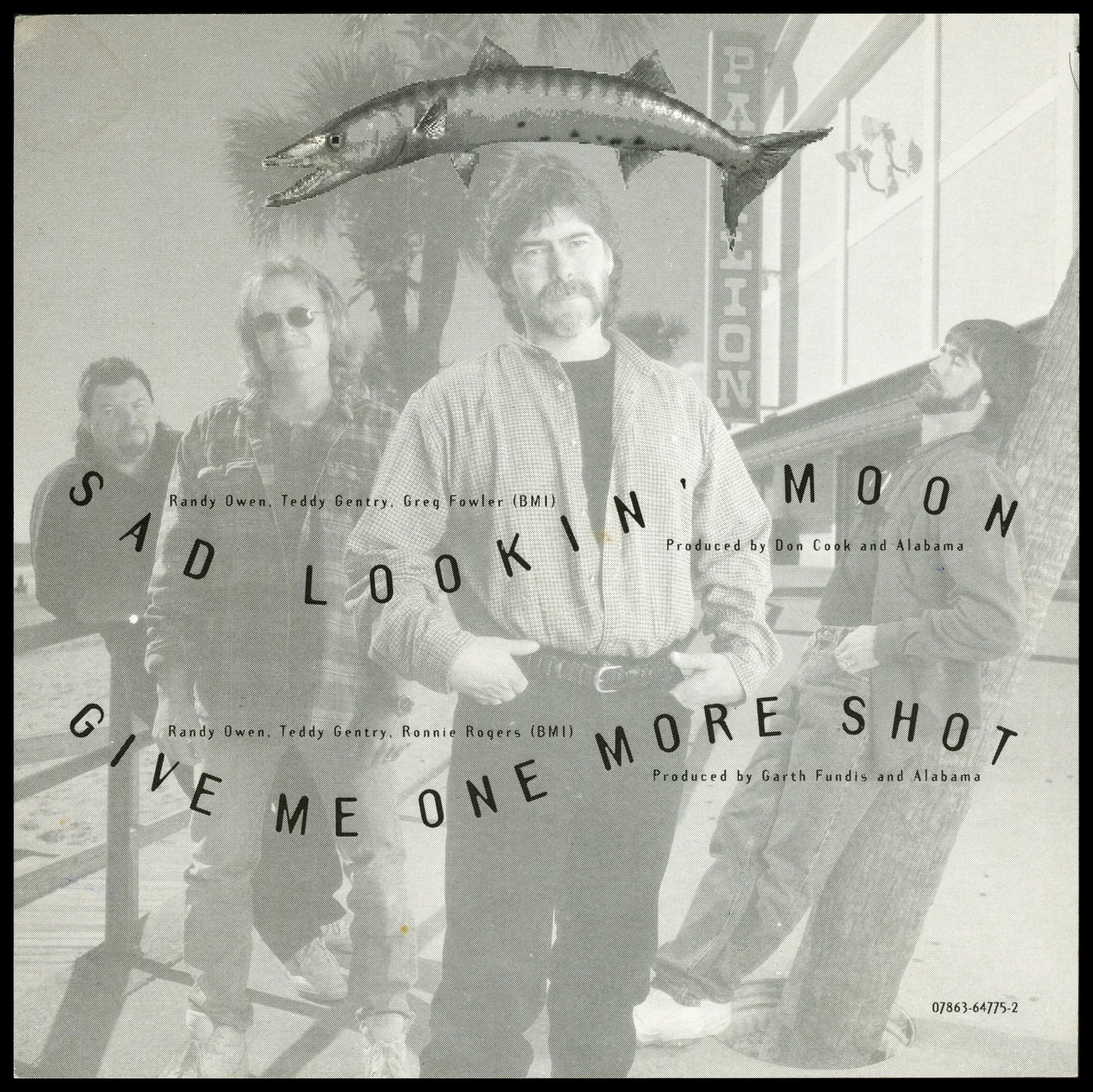 Alabama — Alabama Signed CD Booklet Sad Lookin' Moon, image 2