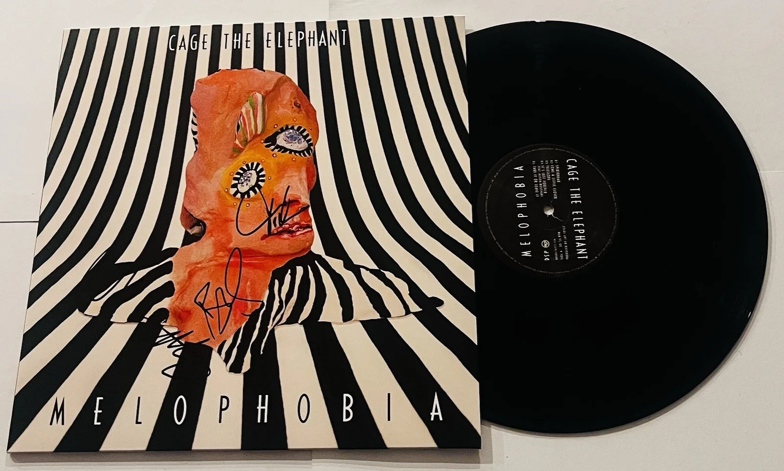 CAGE THE ELEPHANT BAND SIGNED MELOPHOBIA LP VINYL RECORD ALBUM MATT +3 JSA COA, изображение 2