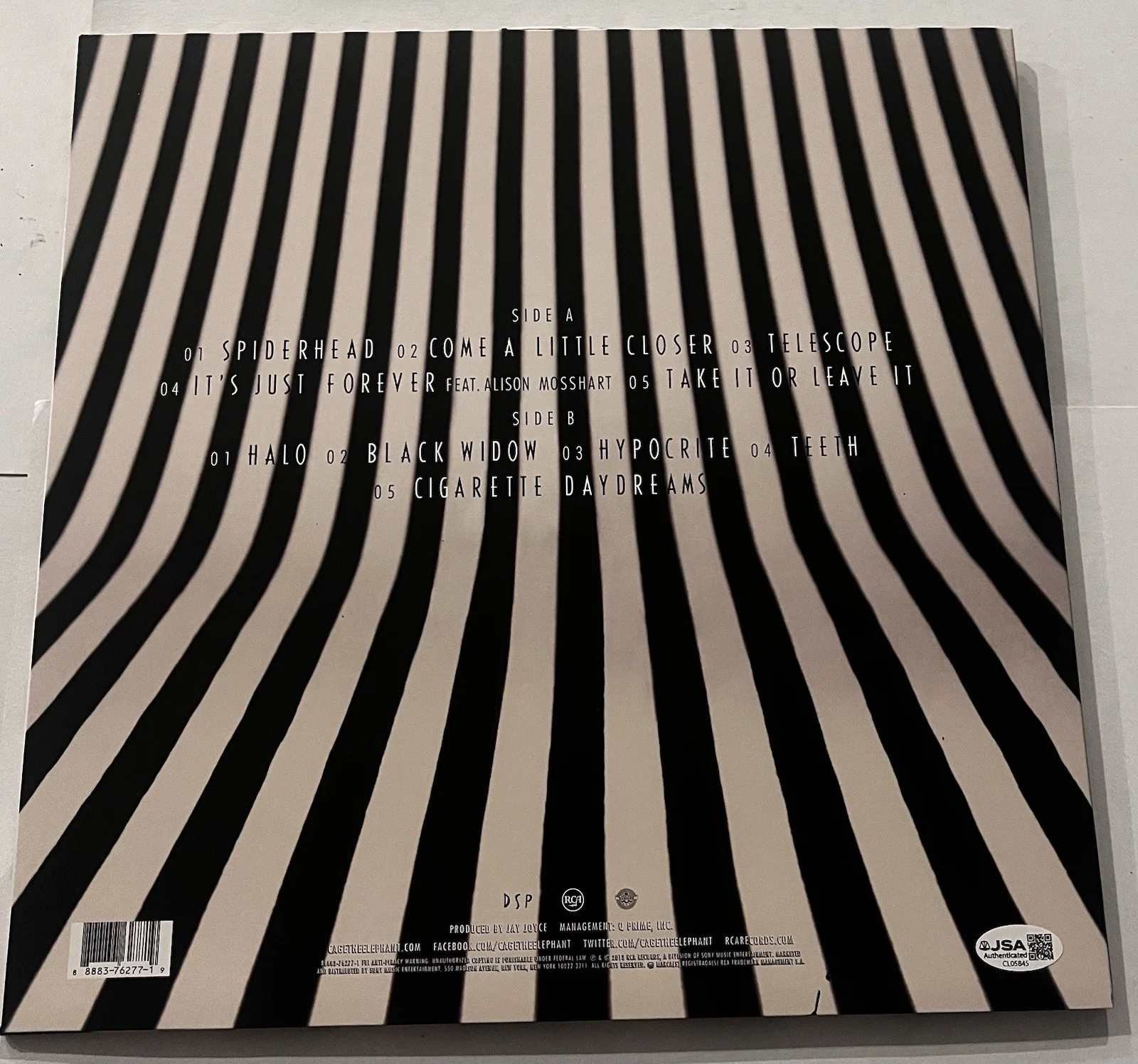 CAGE THE ELEPHANT BAND SIGNED MELOPHOBIA LP VINYL RECORD ALBUM MATT +3 JSA COA, изображение 4