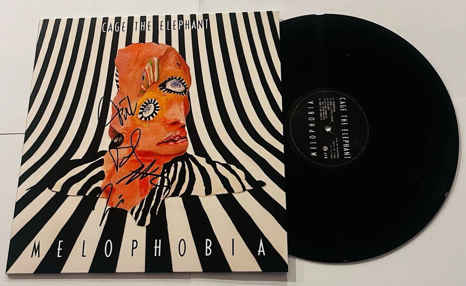 CAGE THE ELEPHANT BAND SIGNED MELOPHOBIA LP VINYL RECORD ALBUM MATT +3 JSA COA, image 2
