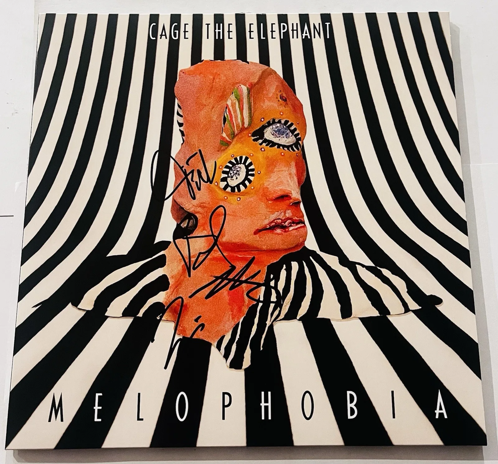 CAGE THE ELEPHANT BAND SIGNED MELOPHOBIA LP VINYL RECORD ALBUM MATT +3 JSA COA, image 3