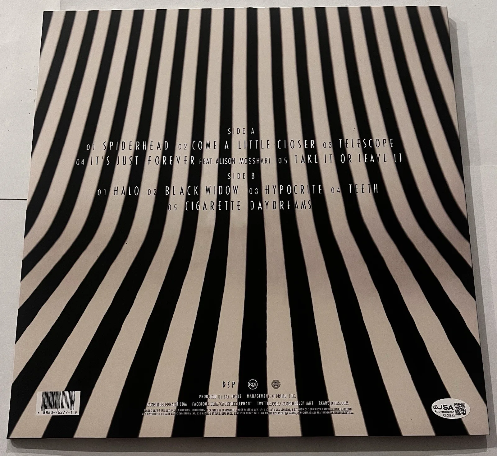 CAGE THE ELEPHANT BAND SIGNED MELOPHOBIA LP VINYL RECORD ALBUM MATT +3 JSA COA, image 4
