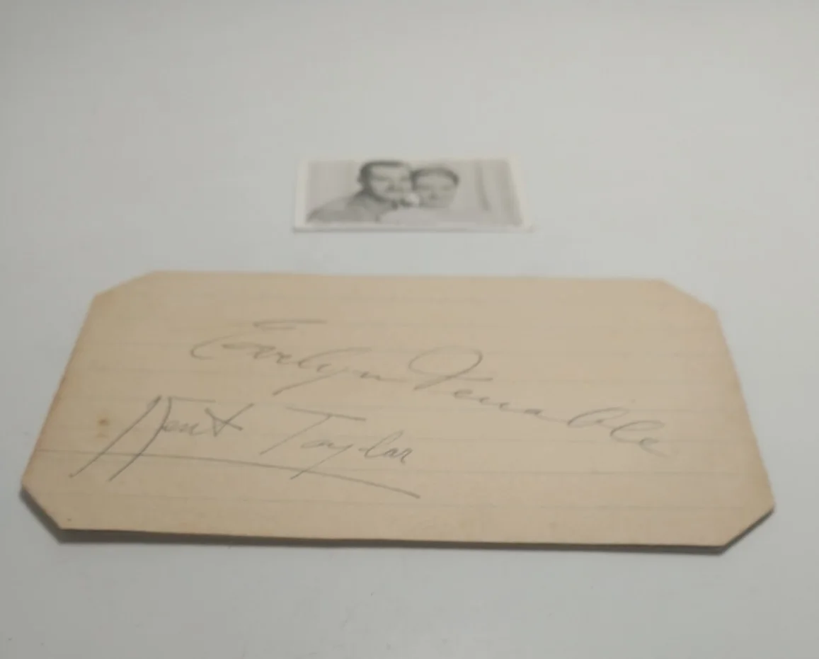1934 Evelyn Venabl Kent Taylor Autograph w/ Provenance Signed & Real Photo Card, изображение 5