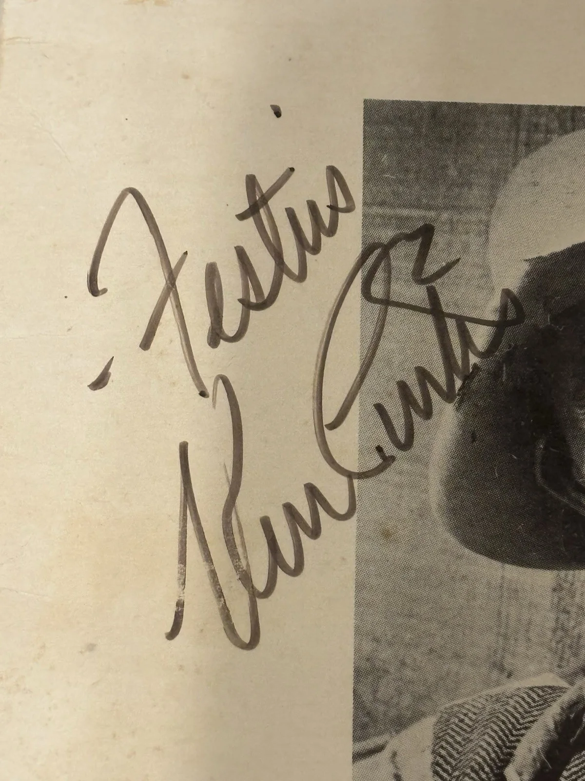 Ken Curtis Gunsmoke Festus Signed Autograph Kansas Rodeo Program Jsa, image 3