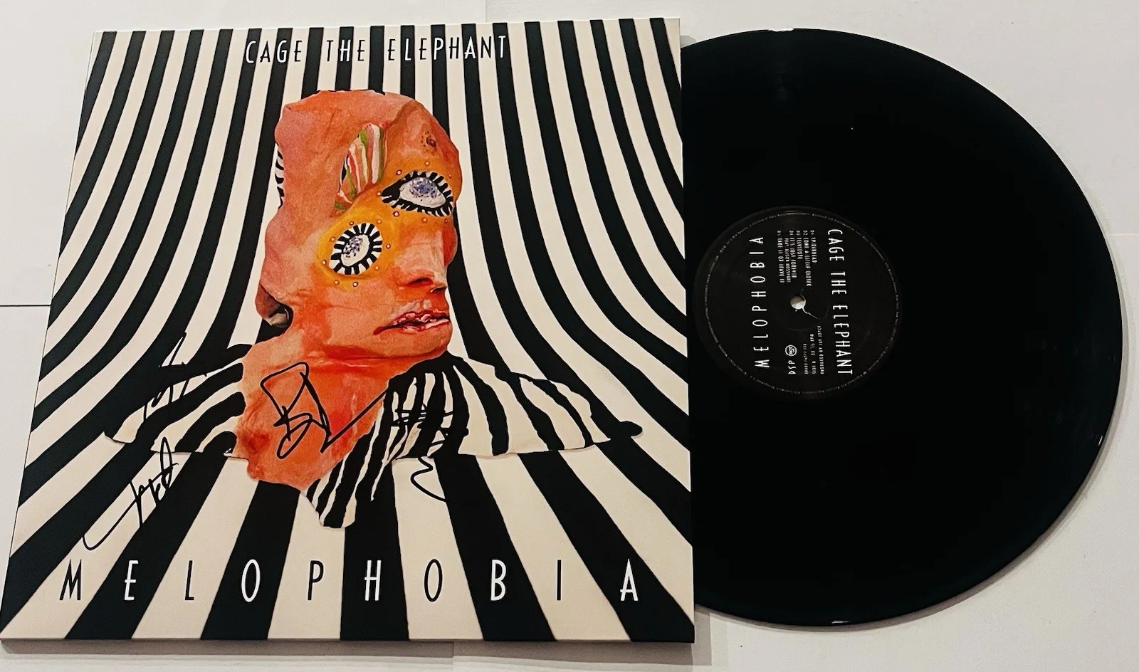 CAGE THE ELEPHANT BAND SIGNED MELOPHOBIA LP VINYL RECORD ALBUM MATT +3 JSA COA, image 2
