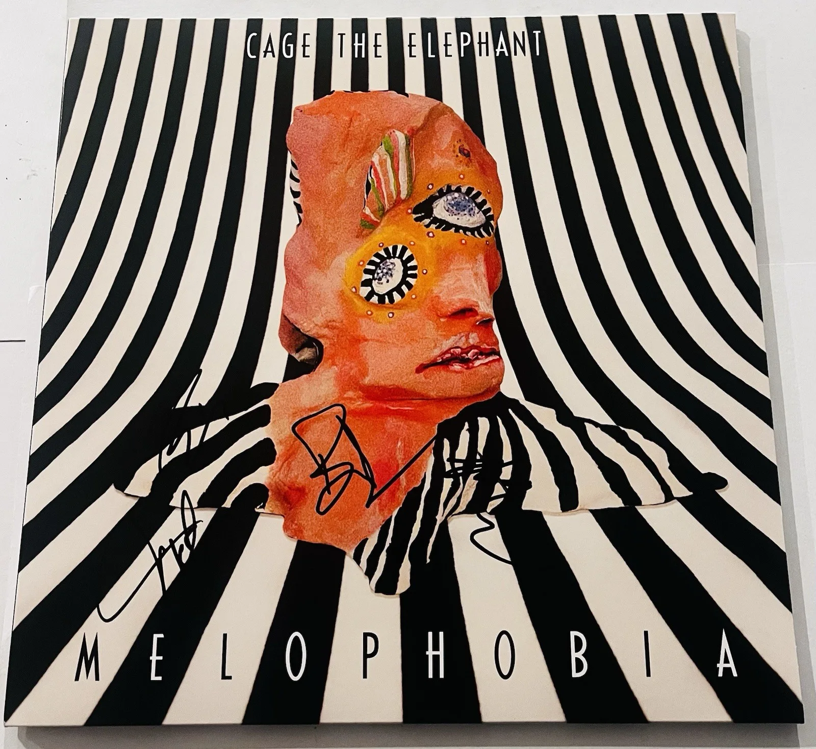 CAGE THE ELEPHANT BAND SIGNED MELOPHOBIA LP VINYL RECORD ALBUM MATT +3 JSA COA, image 3