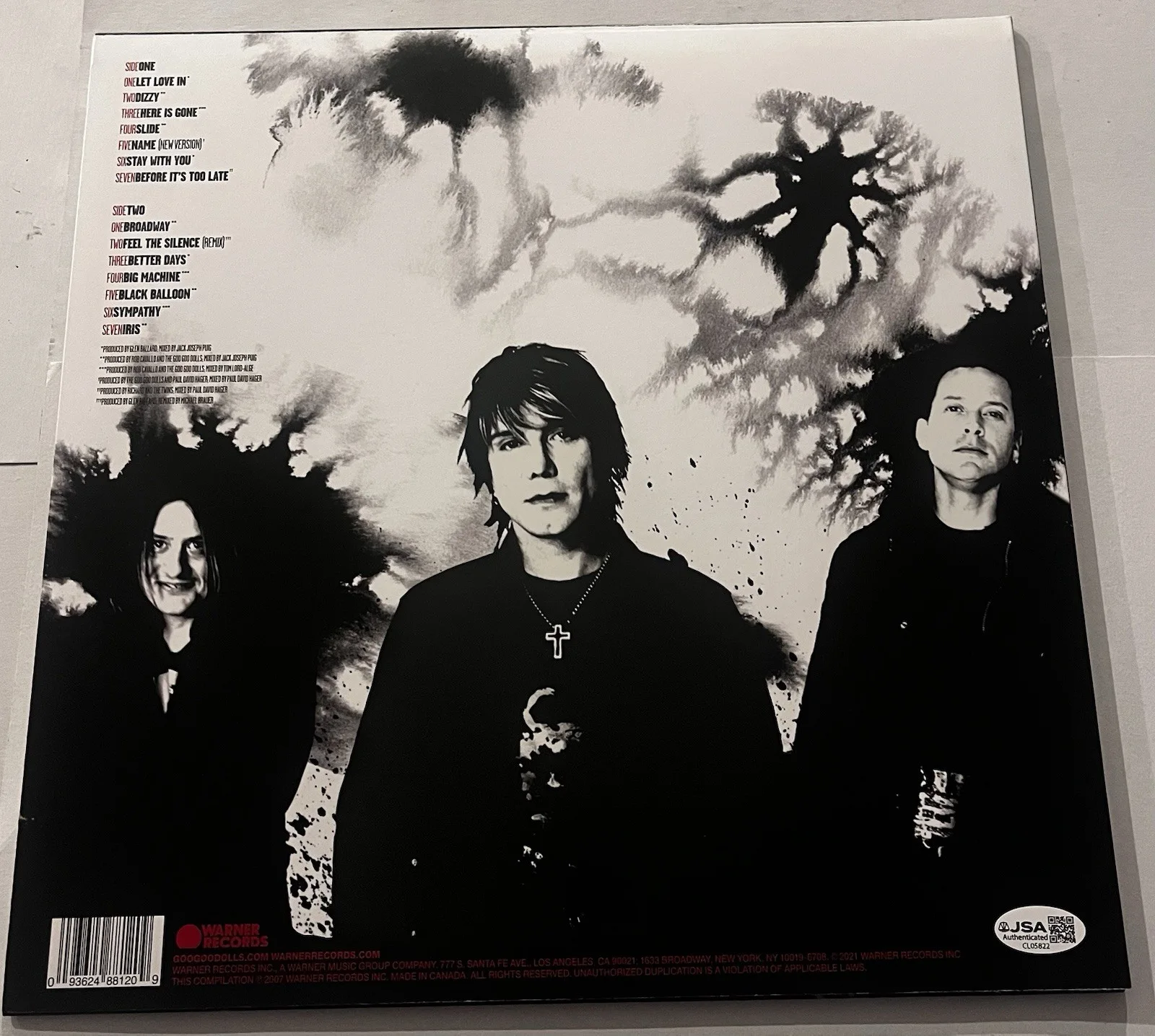 JOHN RZEZNIK SIGNED THE GOO GOO DOLLS GREATEST HITS LP VINYL RECORD ALBUM JSA, изображение 4
