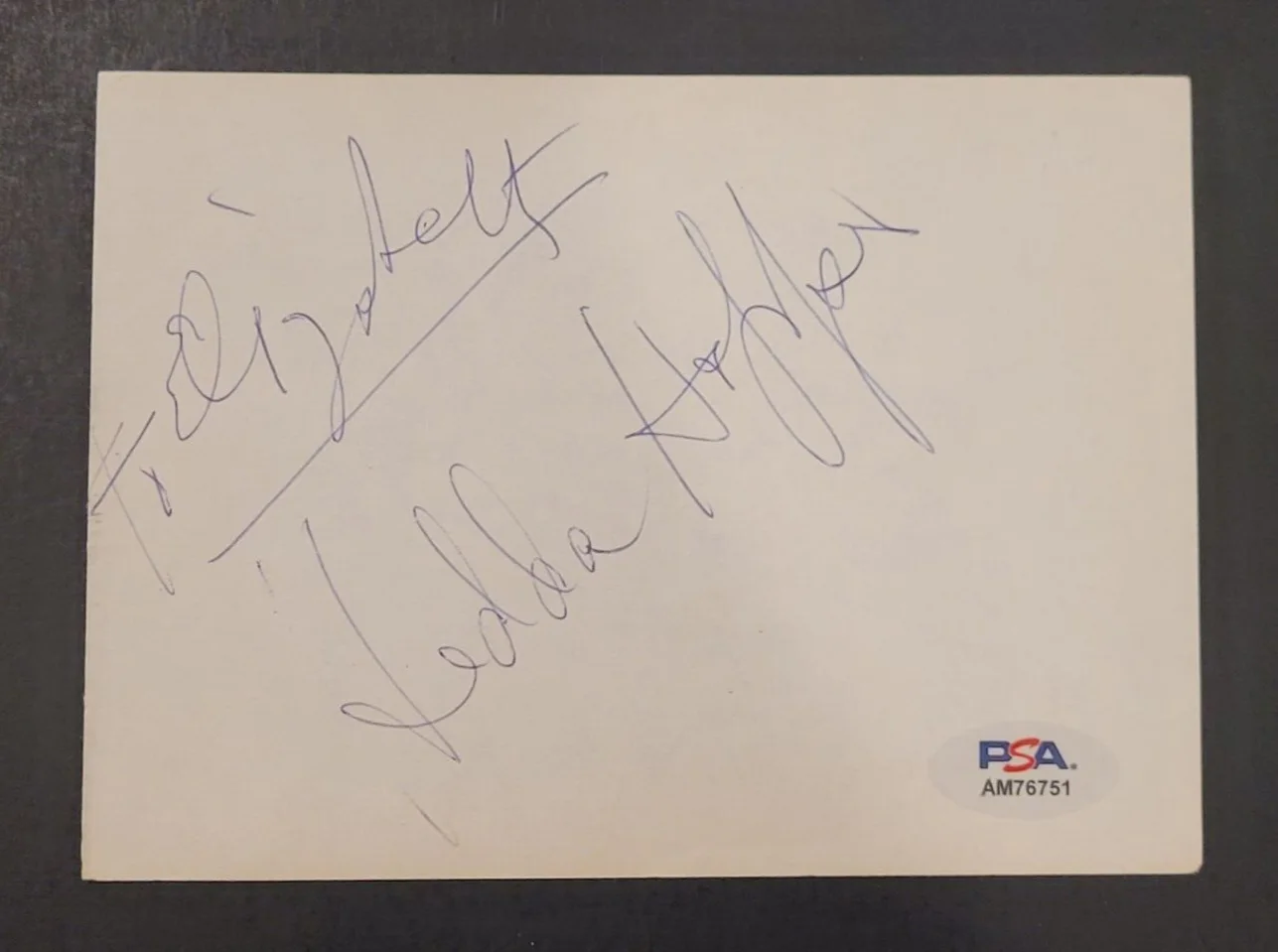 Rare HEDDA HOOPER Cut Signature-Legendary Actress-Columnist-PSA Authenticated, image 2