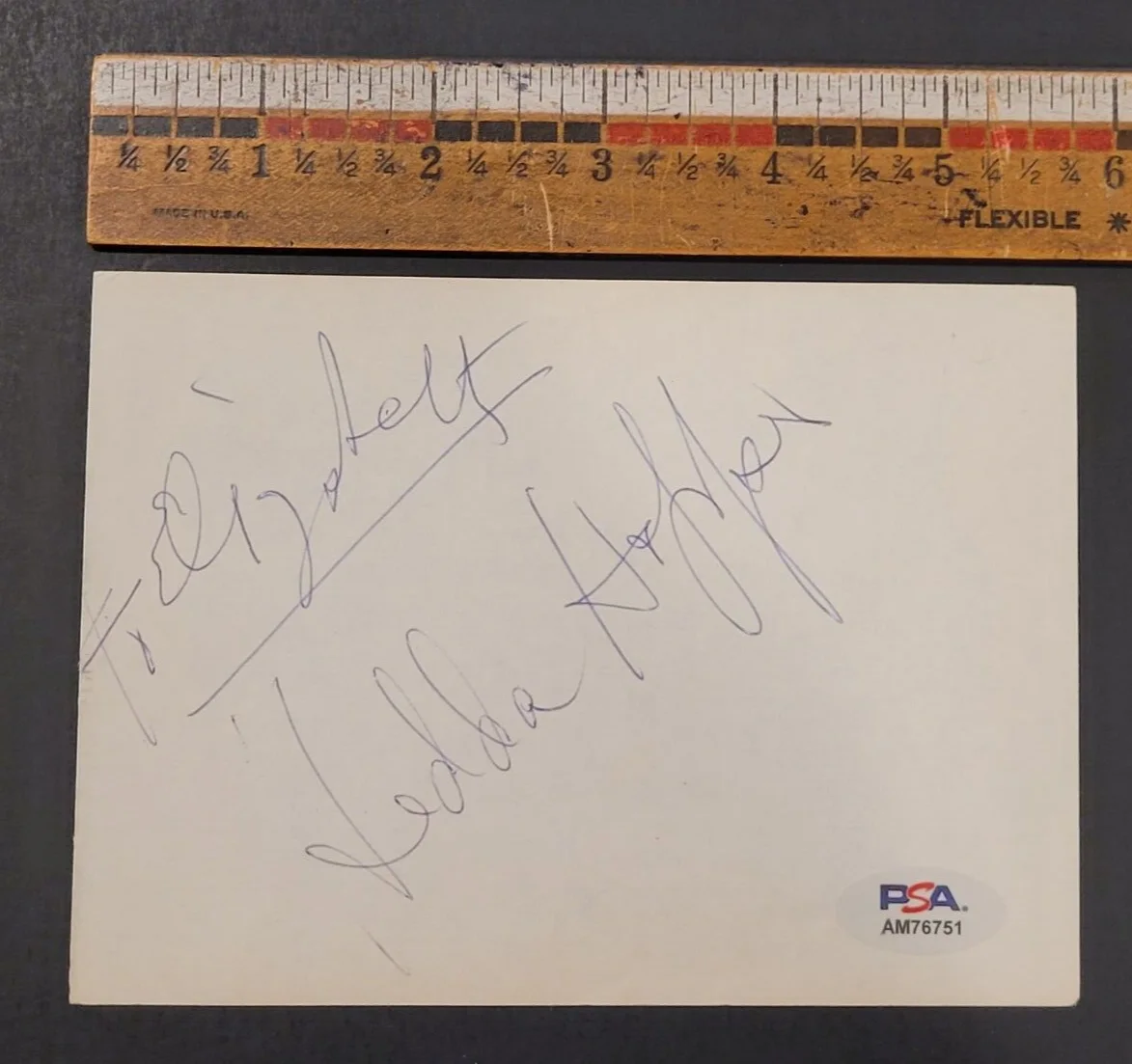 Rare HEDDA HOOPER Cut Signature-Legendary Actress-Columnist-PSA Authenticated, image 3