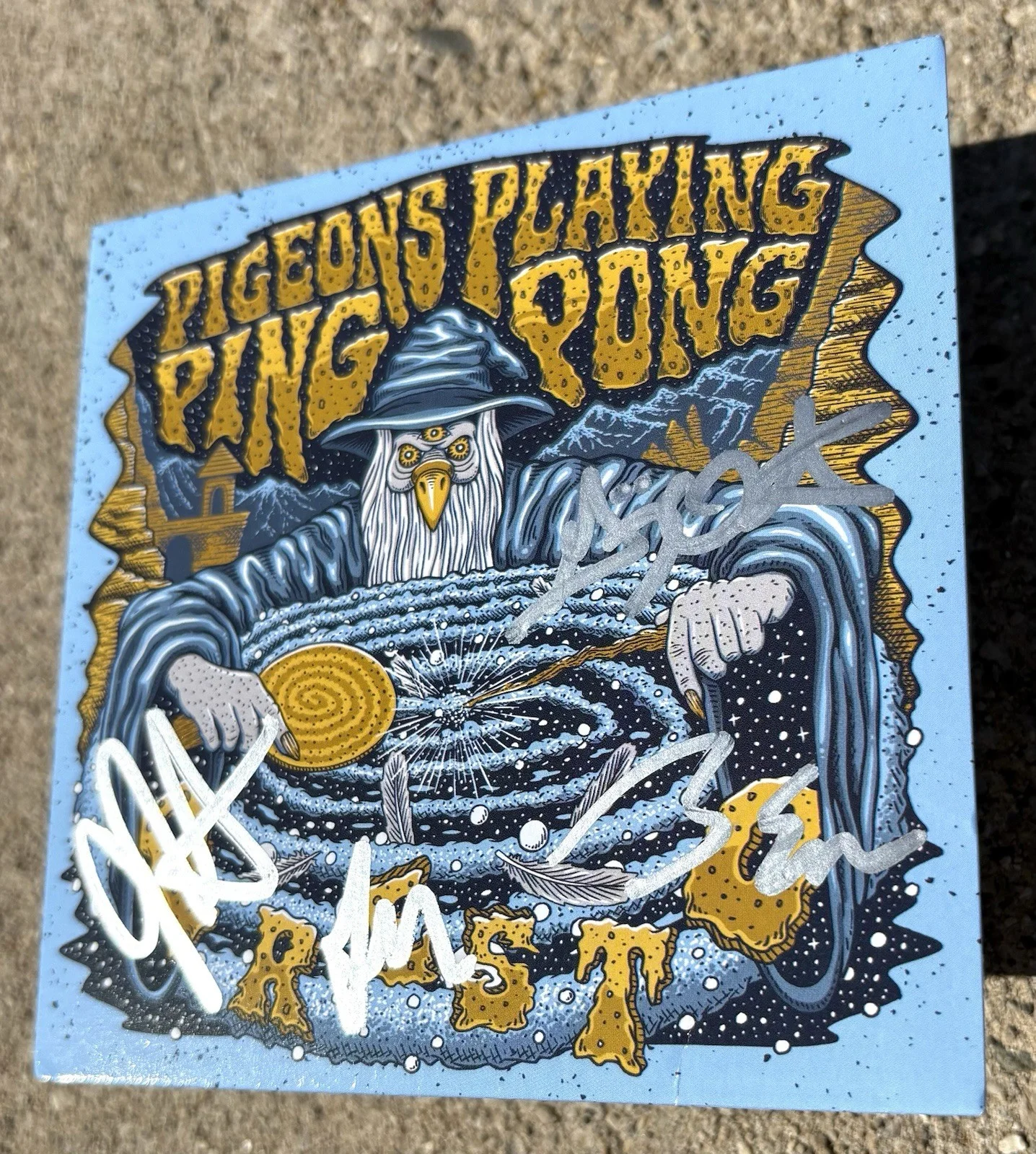 PIGEONS PLAYING PING PONG SIGNED CD JSA COA Presto, image 2