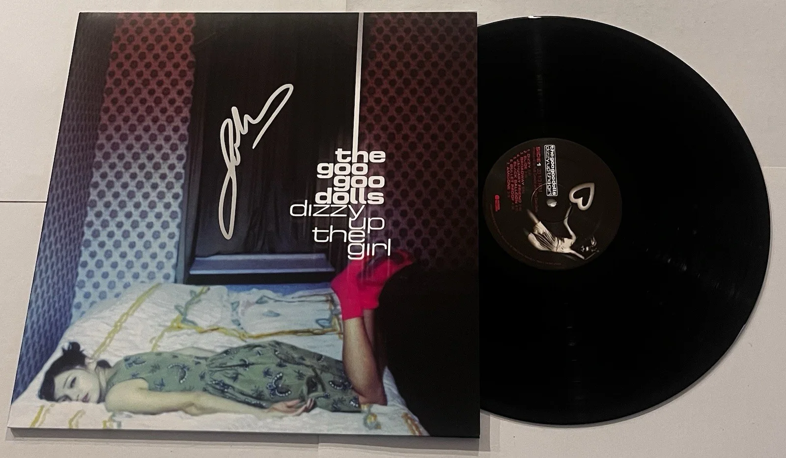 JOHN RZEZNIK SIGNED GOO GOO DOLLS DIZZY UP THE GIRL LP VINYL RECORD ALBUM JSA, изображение 2