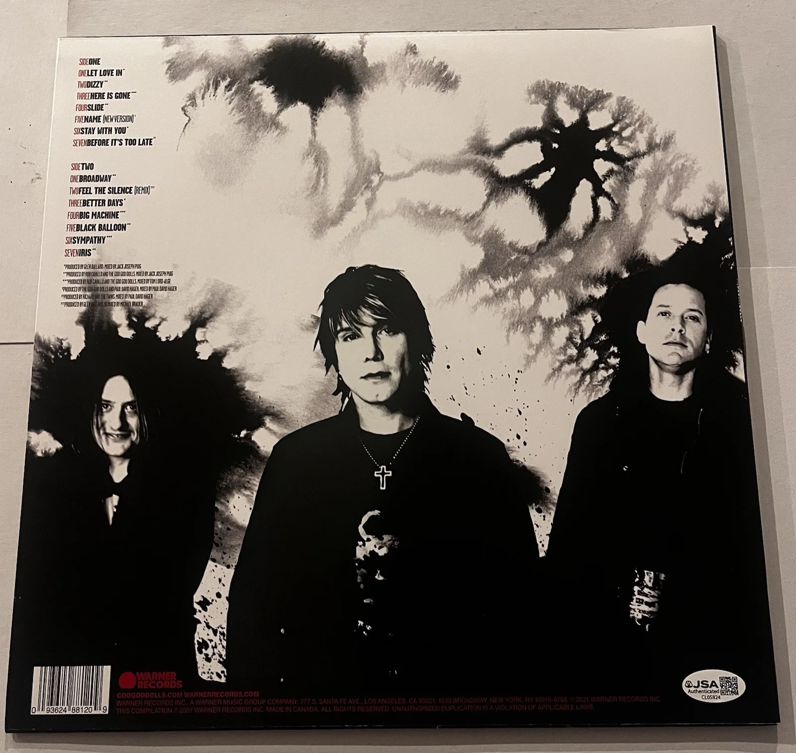 JOHN RZEZNIK SIGNED THE GOO GOO DOLLS GREATEST HITS LP VINYL RECORD ALBUM JSA, изображение 4