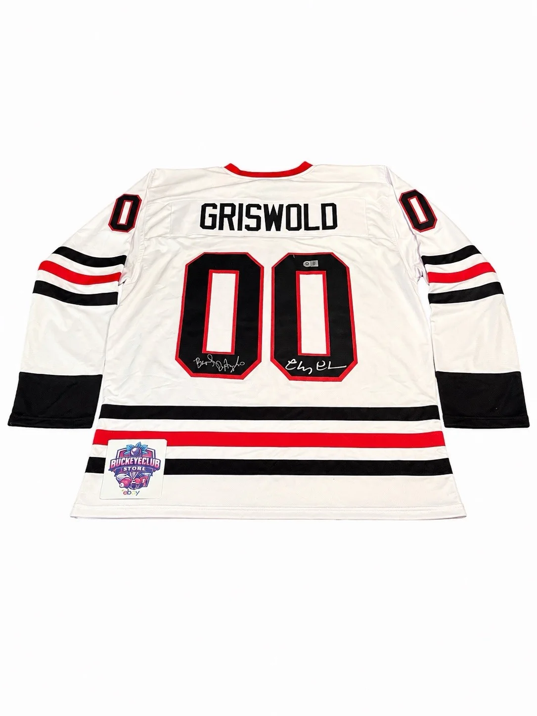Chevy Chase & Beverly D'Angelo — Chevy Chase & Beverly D'Angelo signed Custom Griswold Jersey SWAU Certified